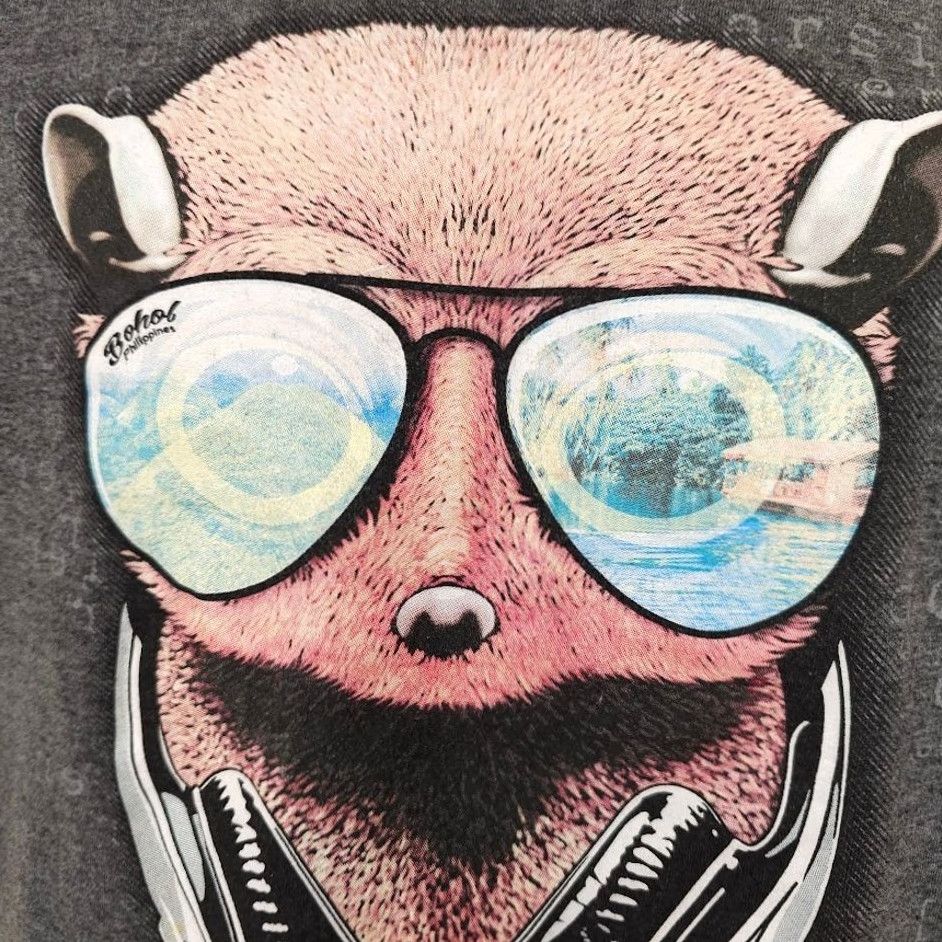 Vintage Yalex Gold T Shirt Mens Travel Destination Tee Gray M Tarsier Philippines Bohol Tour Souvenir Shirt Size US M / EU 48-50 / 2 - 3 Thumbnail