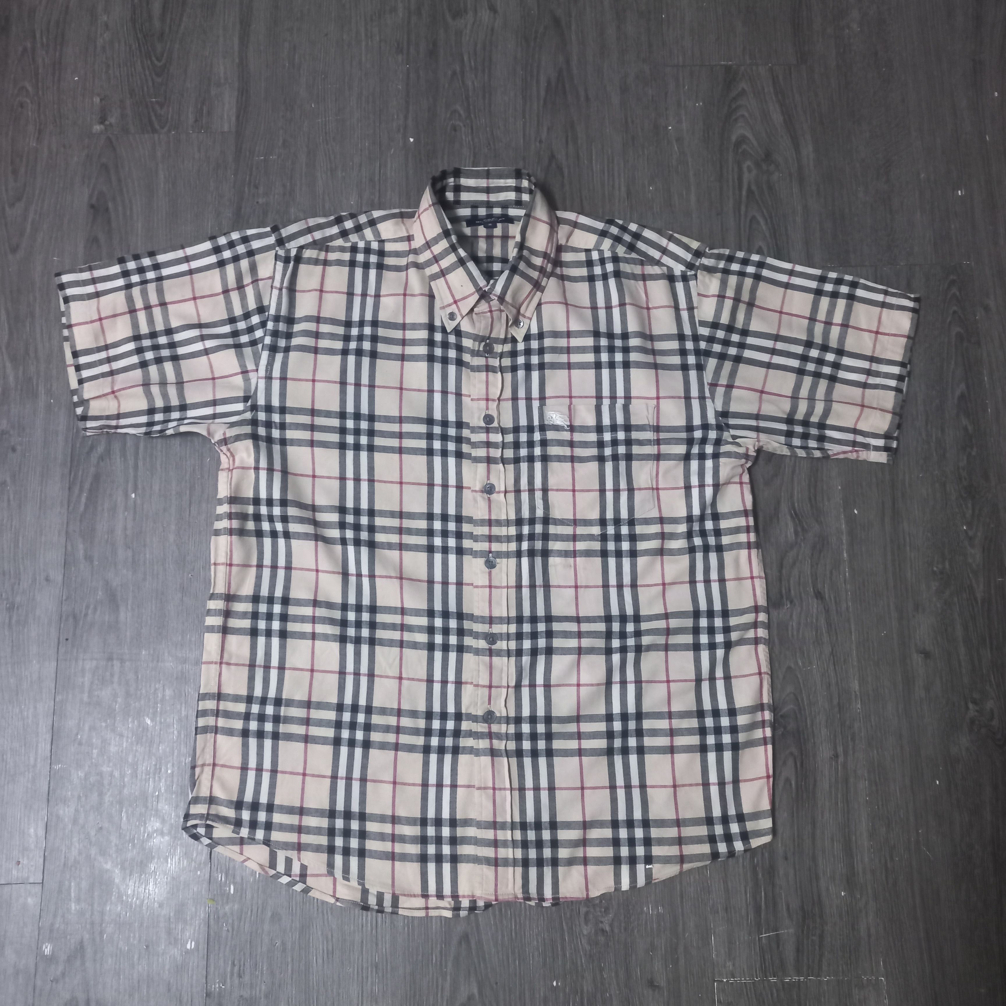 image of Burberry Nova Check Shirts in Brown, Men's (Size Small)