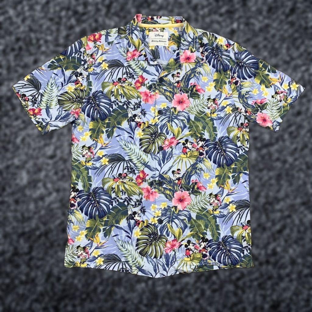 VINTAGE Tommy Bahama Disney Jungle Jubilee Short Sleeve Camp Shirt