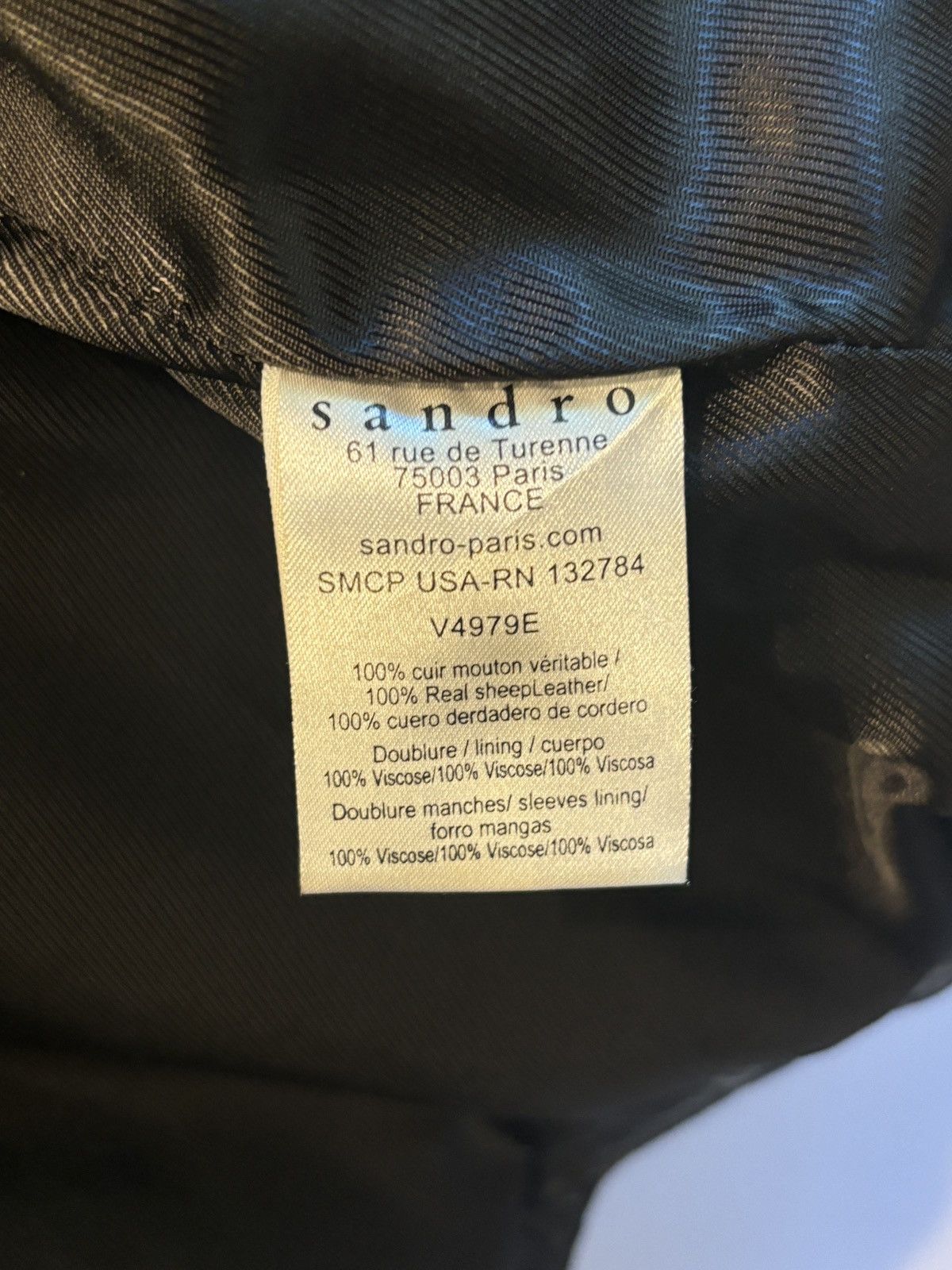 Designer × Sandro Sandro Double Leather Riders Jacket Size M / US 6-8 / IT 42-44 - 4 Thumbnail