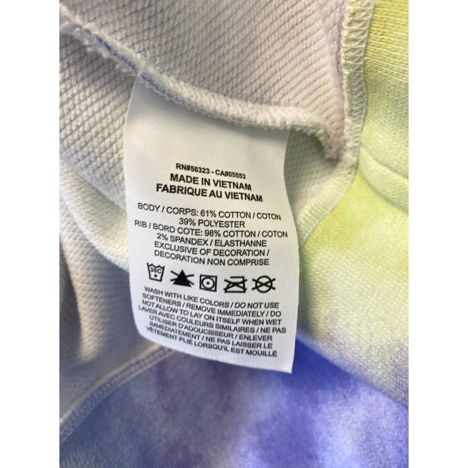 Nike Nike Women's Tie Dye Cropped Hoodie Sweatshirt M Pastel Multicolor Activewear Casual Size M / US 6-8 / IT 42-44 - 6 Thumbnail