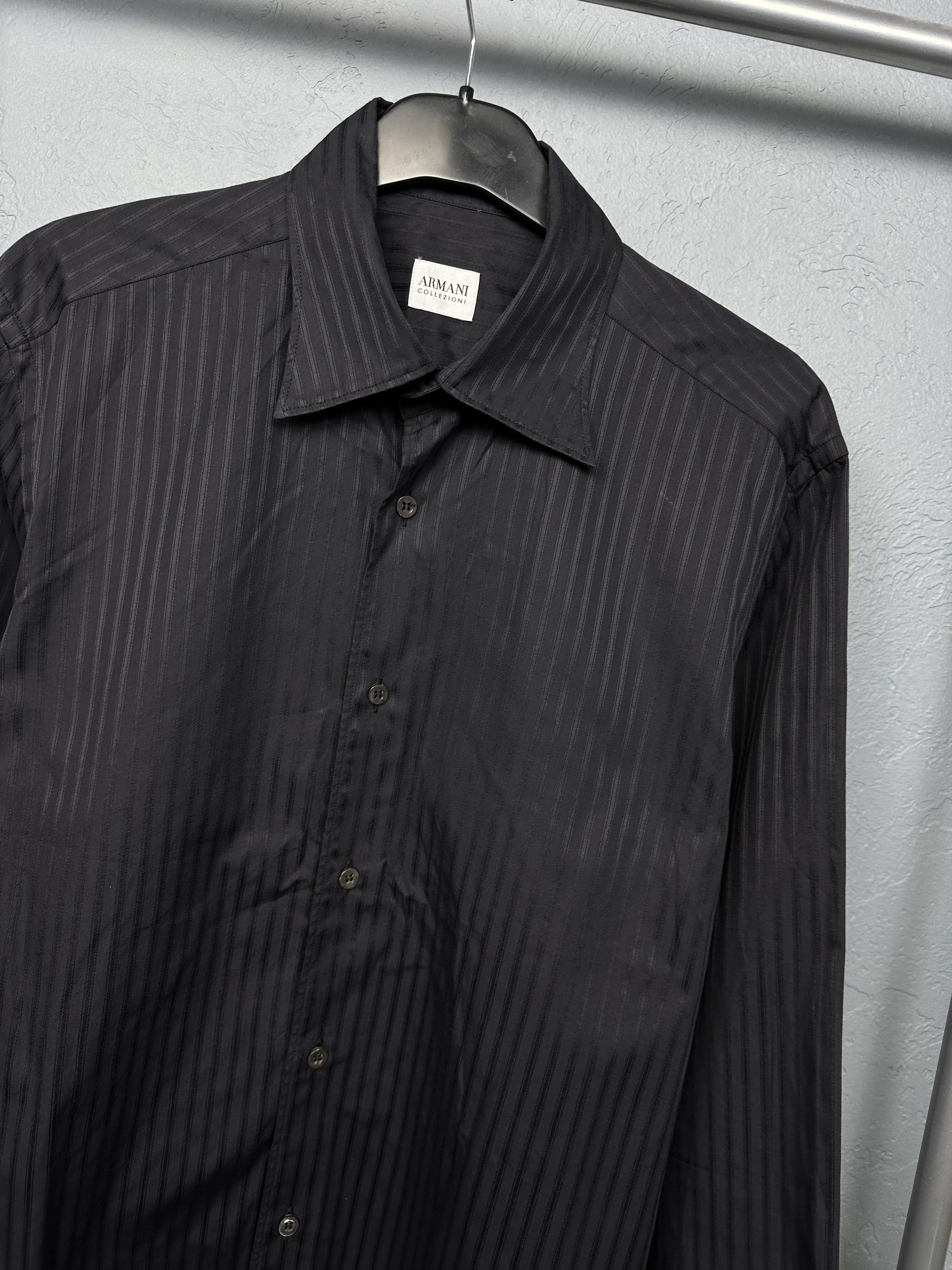 Armani Collezioni Armani Collezioni Mens Long Sleeve Shirt Size US M / EU 48-50 / 2 - 2 Thumbnail