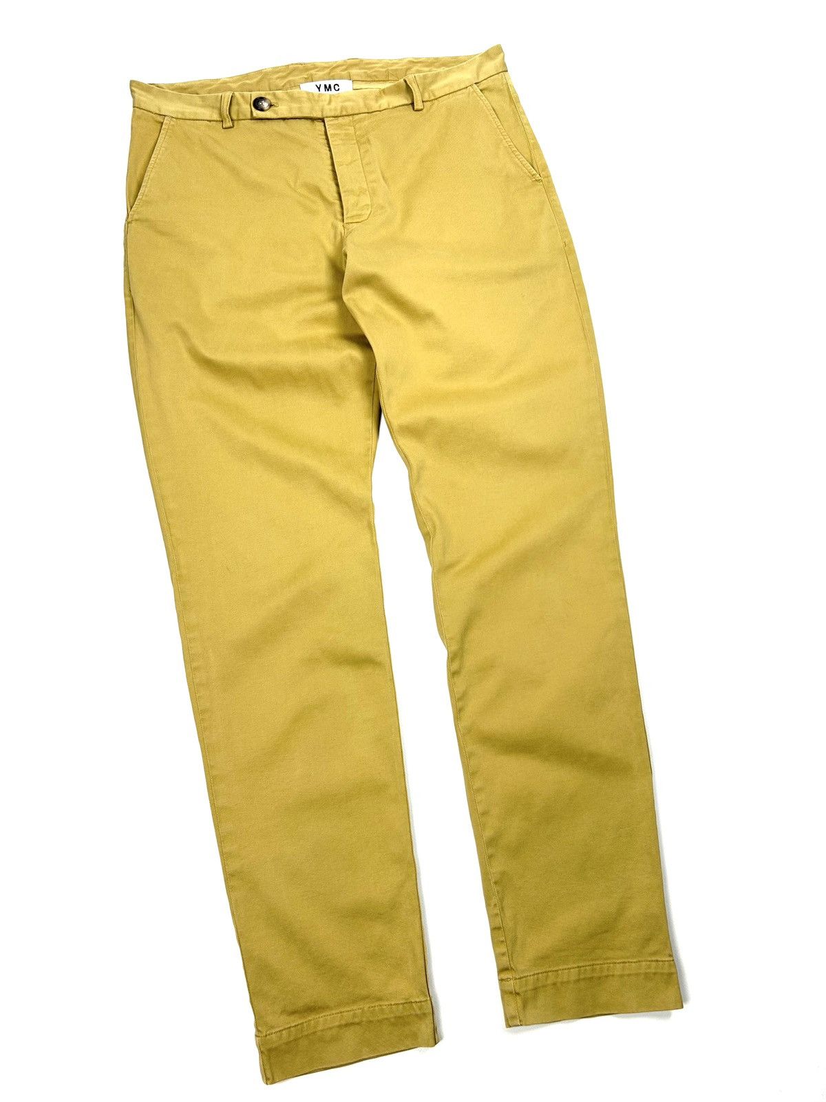 YMC YMC Japanese Slim Tapered Chinos Pants 34 Yellow Vintage Size US 34 / EU 50 - 2 Thumbnail