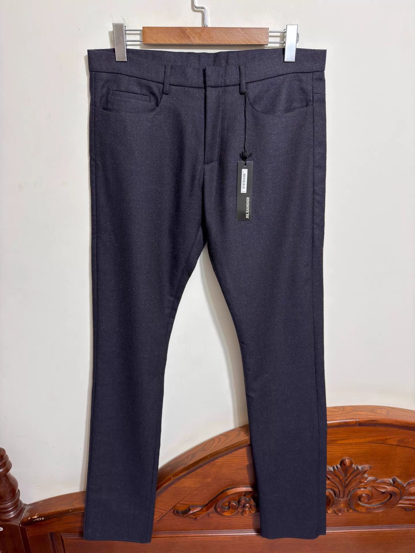 Jil Sander Black Slim-Fit Casual Pants Size 32 Size US 32 / EU 48 - 1 Thumbnail