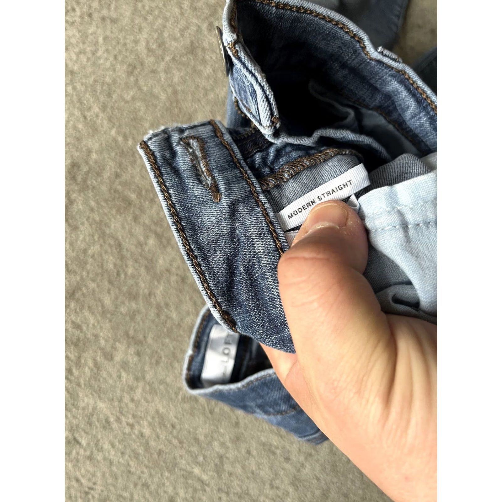 Loft LOFT Ann Taylor Jeans Womens 30/10 Blue Denim Modern Straight Size 32" / US 10 / IT 46 - 7 Thumbnail