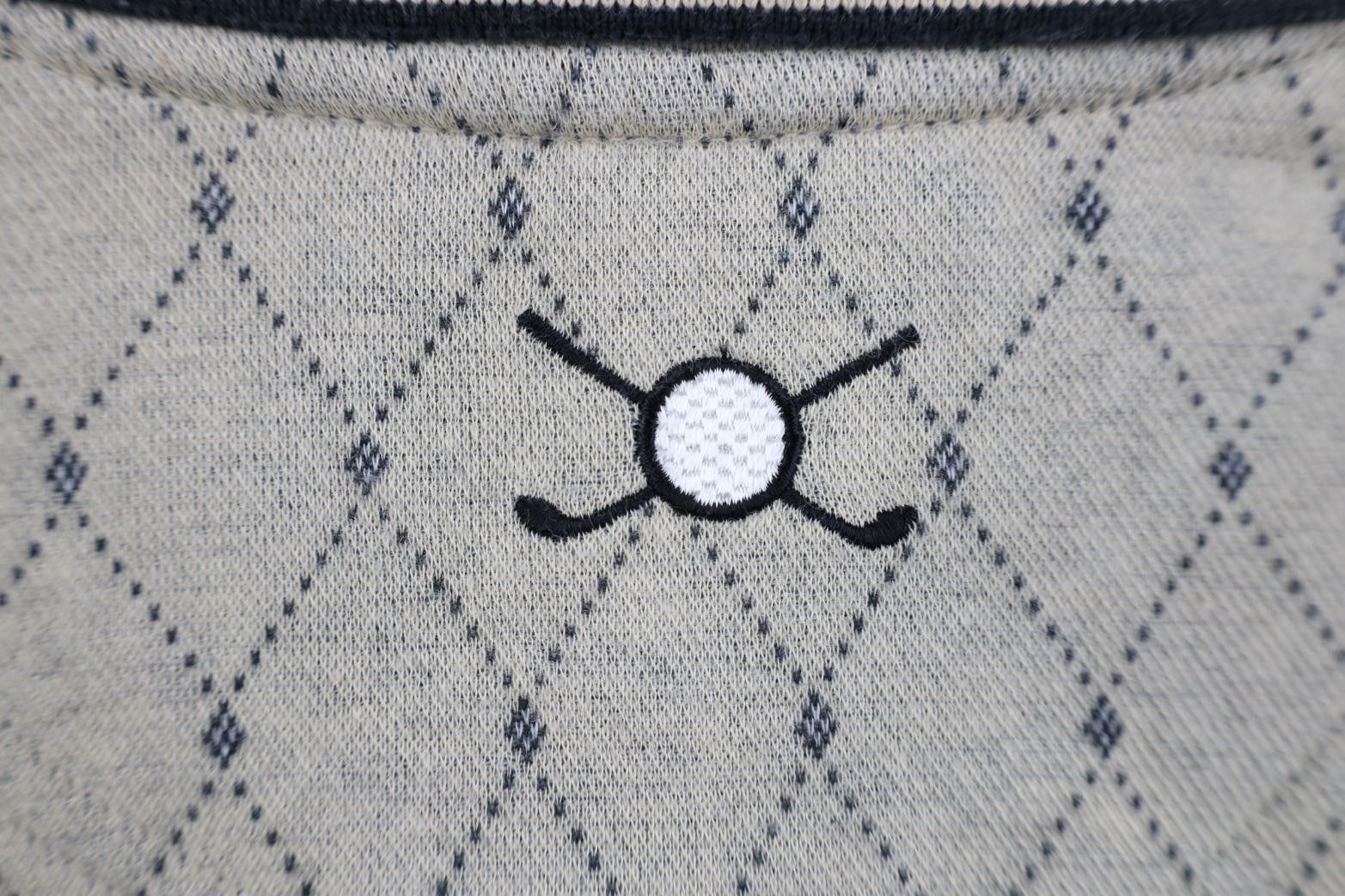 Vintage Vintage 90s Streetwear Diamond Knit Collared Golf Polo Shirt Size US XL / EU 56 / 4 - 8 Thumbnail