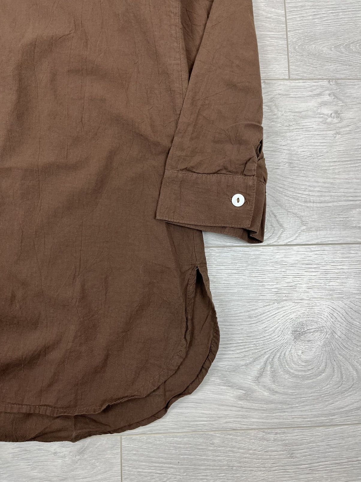 Tommy Bahama Tommy Bahama Brown Cotton Button Up Light Shirt XL Tall Size US XL / EU 56 / 4 - 5 Thumbnail
