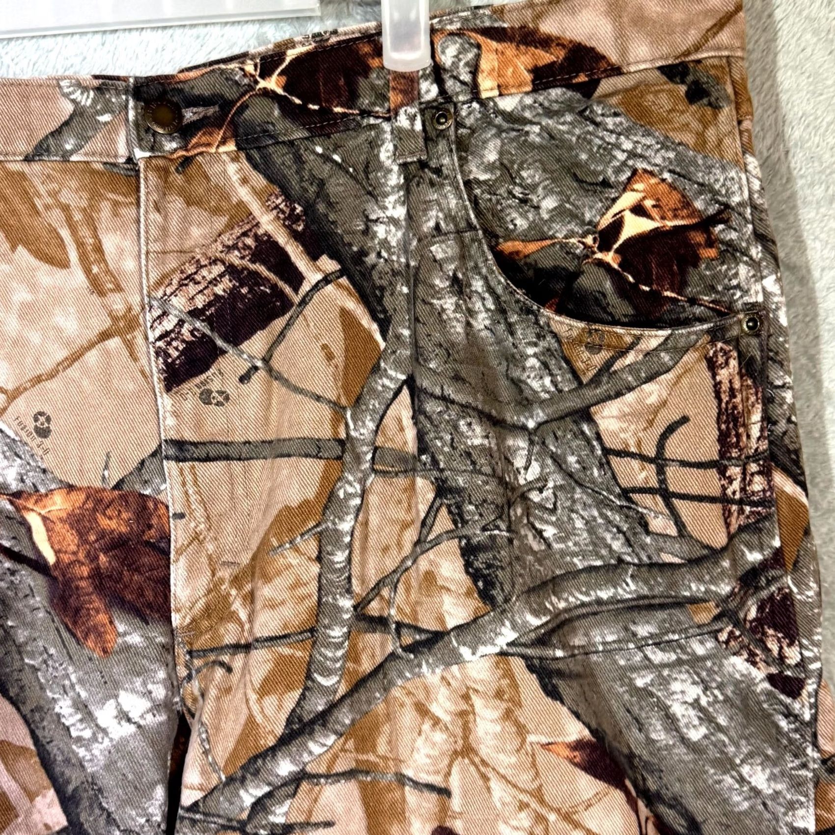 Wrangler Wrangler Authentics Jeans Men 40 x 32 Brown Camouflage Cotton Relaxed Fit Straight Leg Denim Size US 40 / EU 56 - 4 Thumbnail