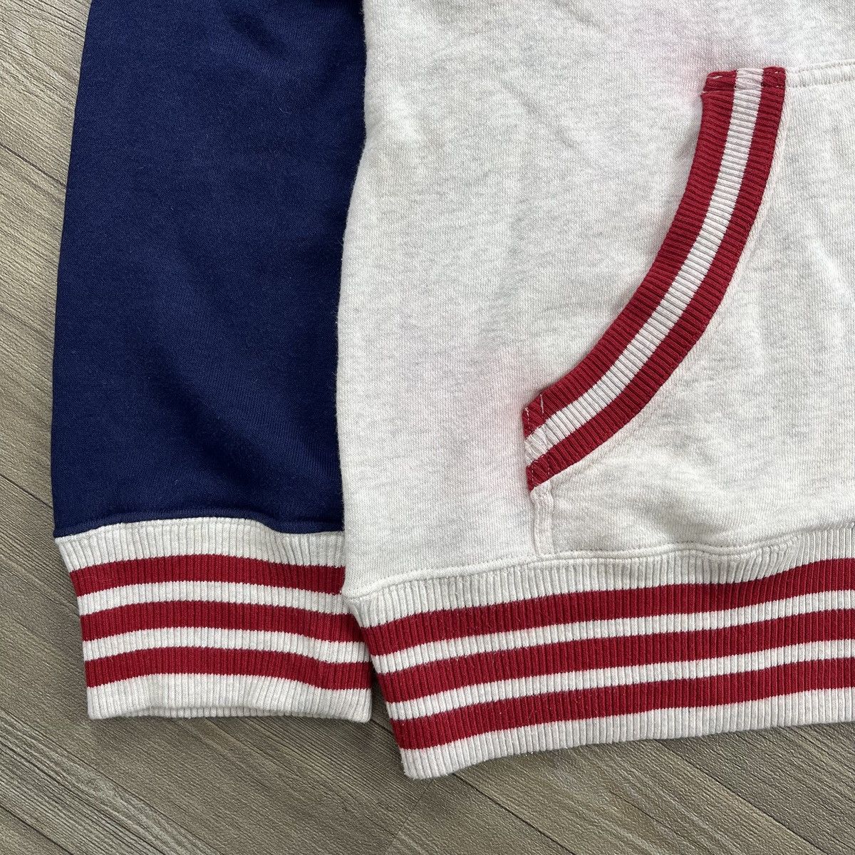 mercibeaucoup Vintage Mercibeaucoup Issey Miyake Panda Ear Varsity Hooded Size US L / EU 52-54 / 3 - 3 Thumbnail