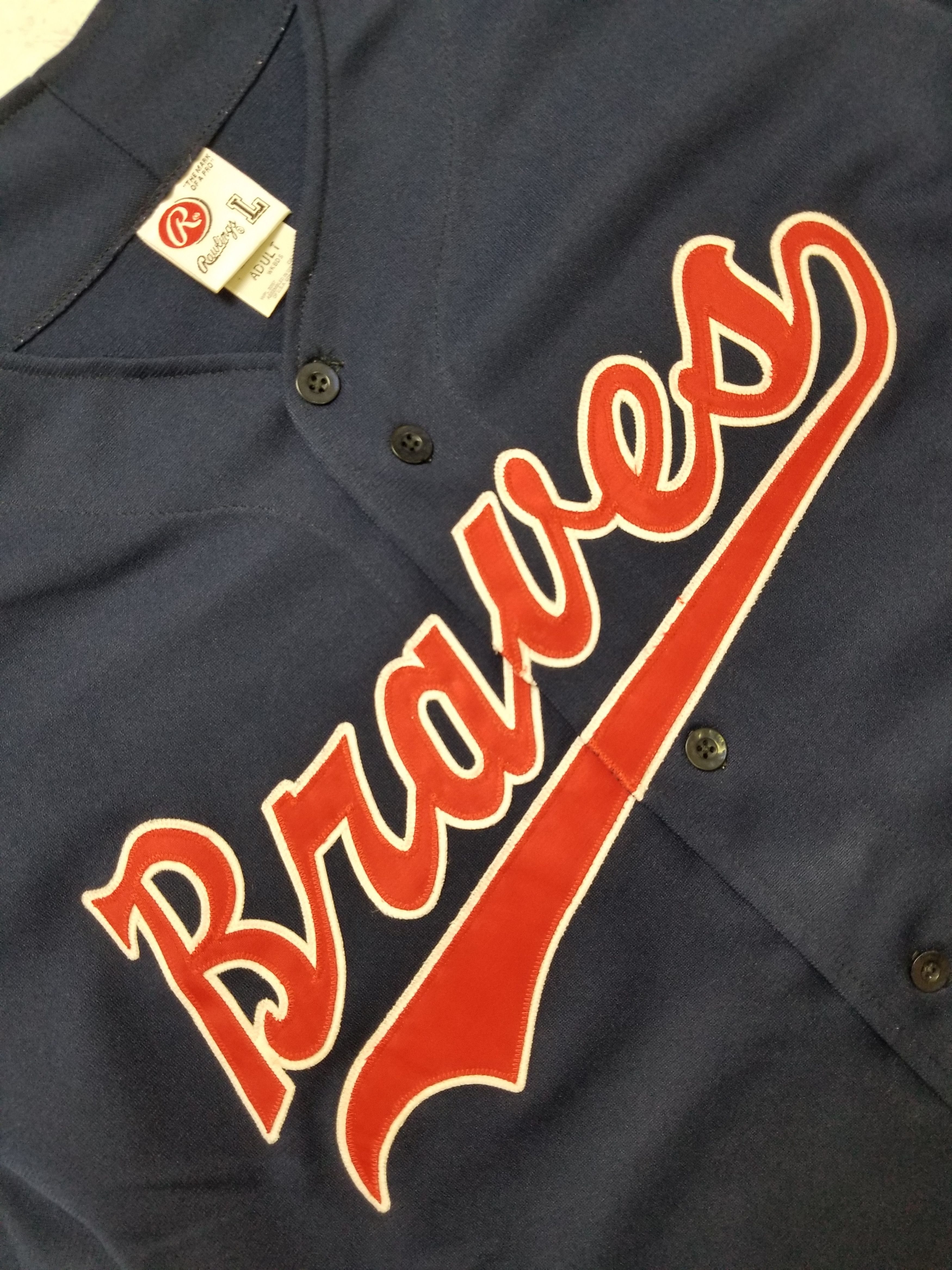 Other Rawlings Atlanta Braves #53 Baseball MLB Jersey Size US L / EU 52-54 / 3 - 11 Thumbnail