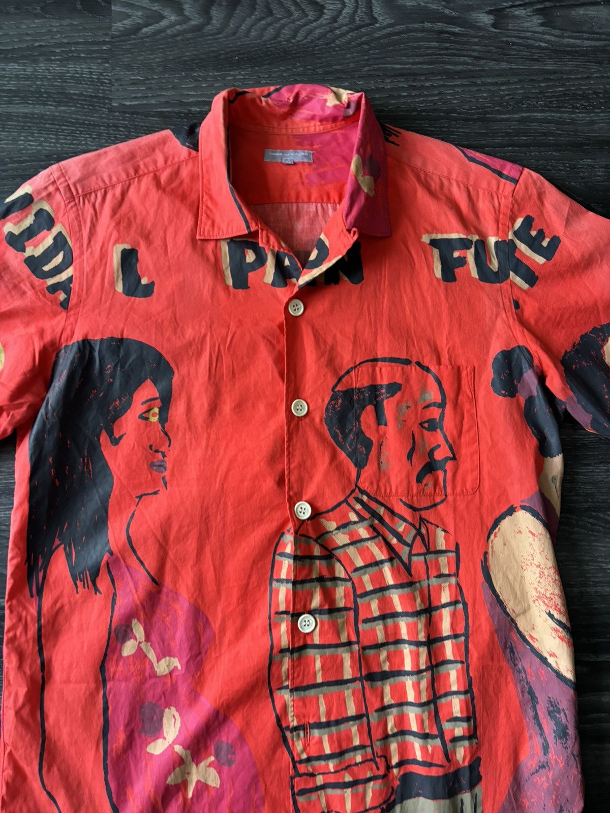 Comme des Garcons Homme SS03 Cuba Full Print Short Sleeve Size US M / EU 48-50 / 2 - 2 Thumbnail