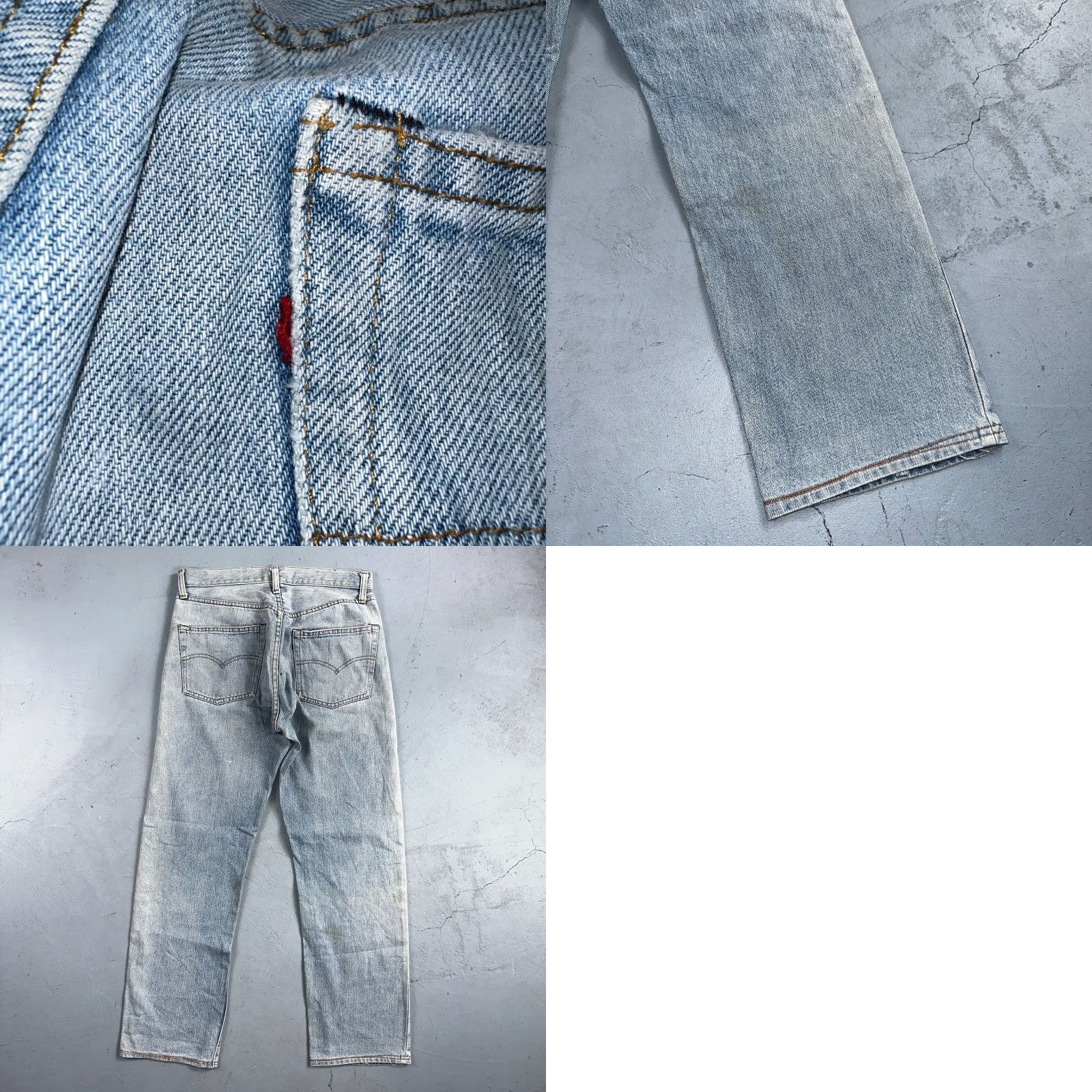Levi's Levis 501 Vintage 80s Redline Selvedge USA XX Jeans Light Wash 1980s Act 30x29 Size US 30 / EU 46 - 10 Thumbnail