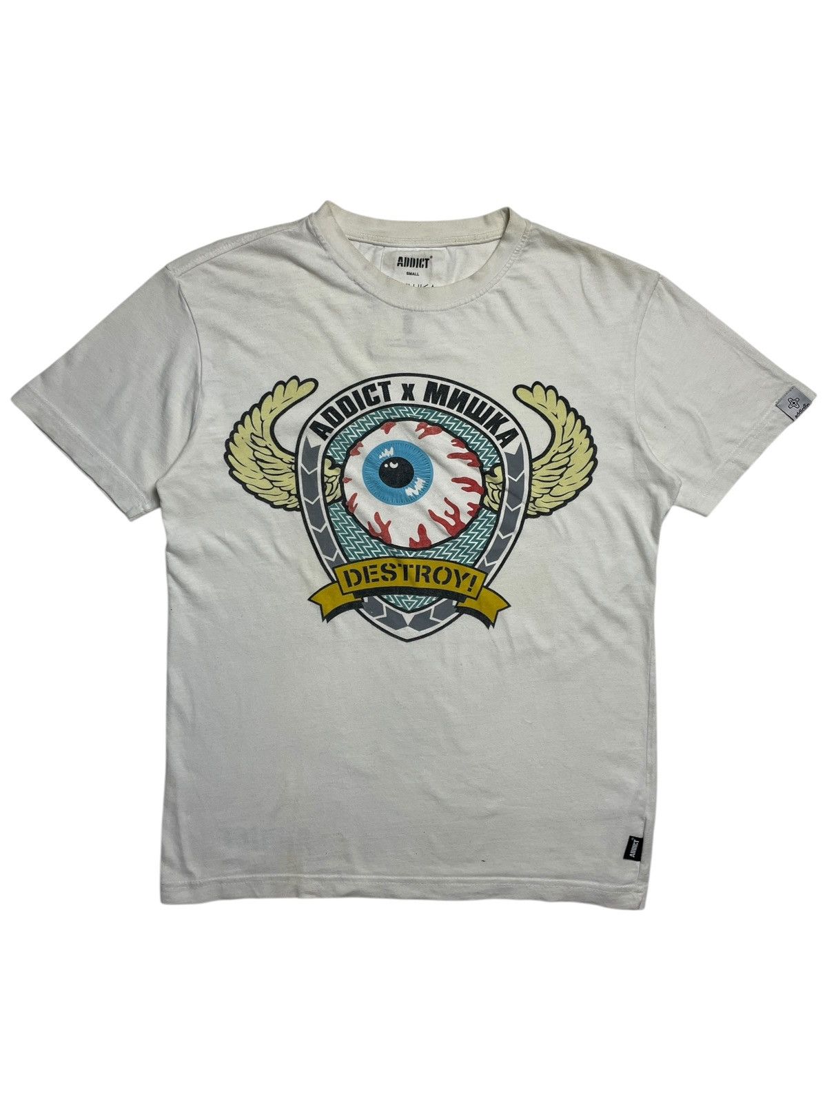 Mishka Mishka X Addict - Graphic Tshirt Size US S / EU 44-46 / 1 - 1 Thumbnail