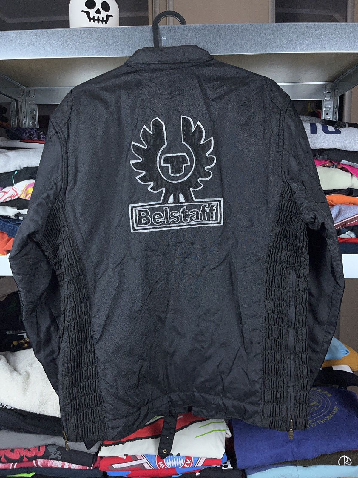 image of Moto Grails Belstaff Tourmaster Trophy Jacket Big Logo in Black, Men's (Size Medium)