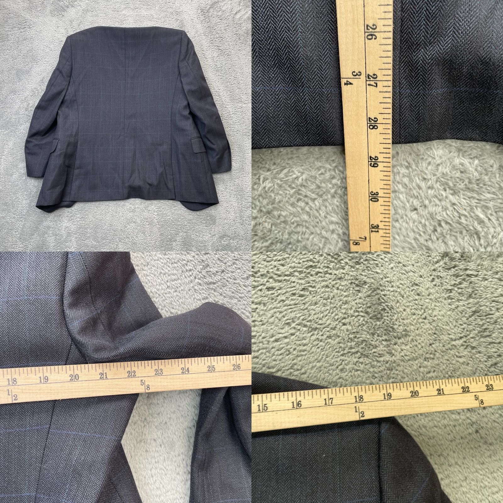Pronto Uomo Pronto Uomo Blazer Mens 38 Blue Wool Coat Double-Vented Notch Lapel Two-Button Single-Breasted City Preppy Tuxedo Size US 38 / EU 54 - 8 Thumbnail