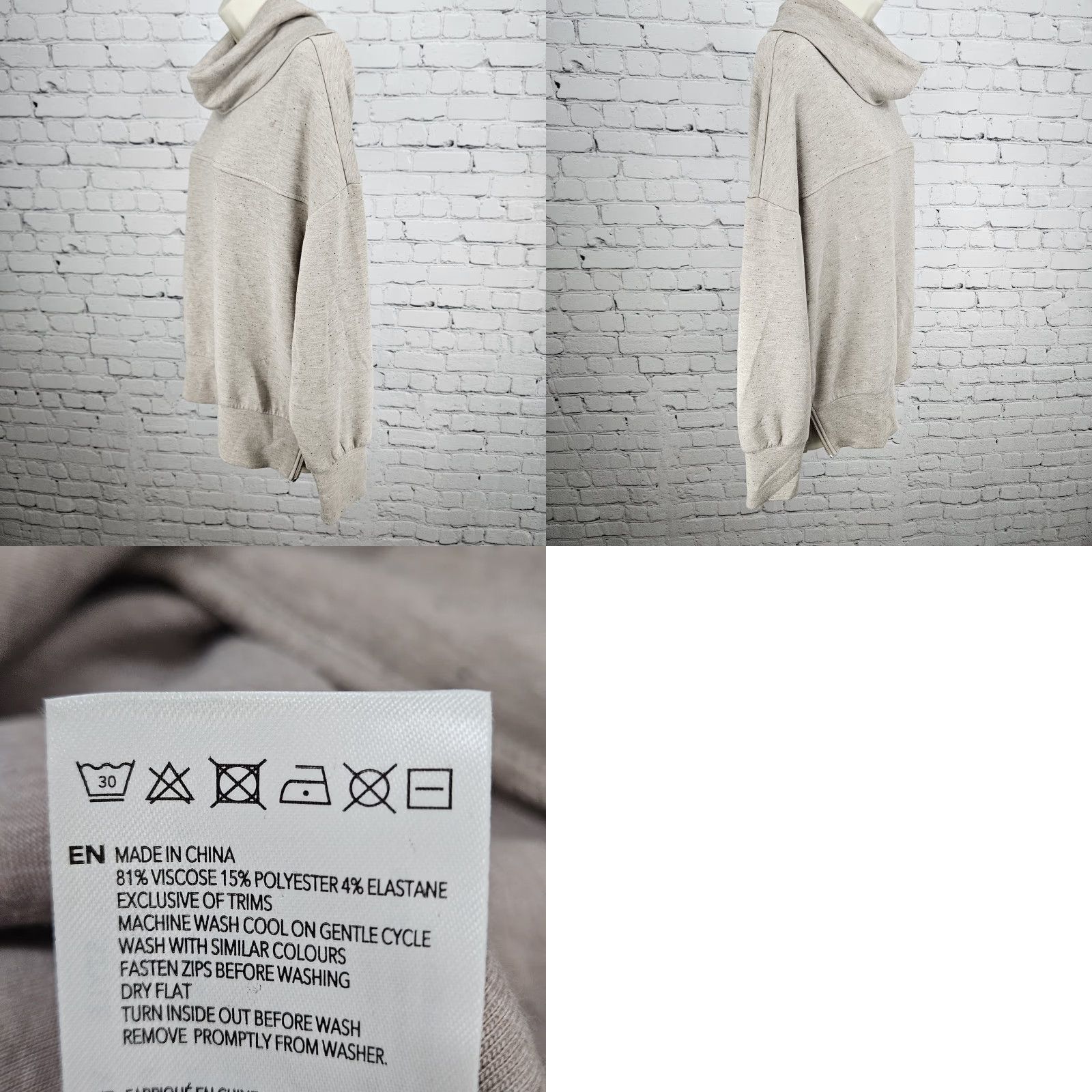 Varley Varley Sweatshirt Pullover Longline Doublesoft Priya Small S Womens Brown Size S / US 4 / IT 40 - 9 Thumbnail