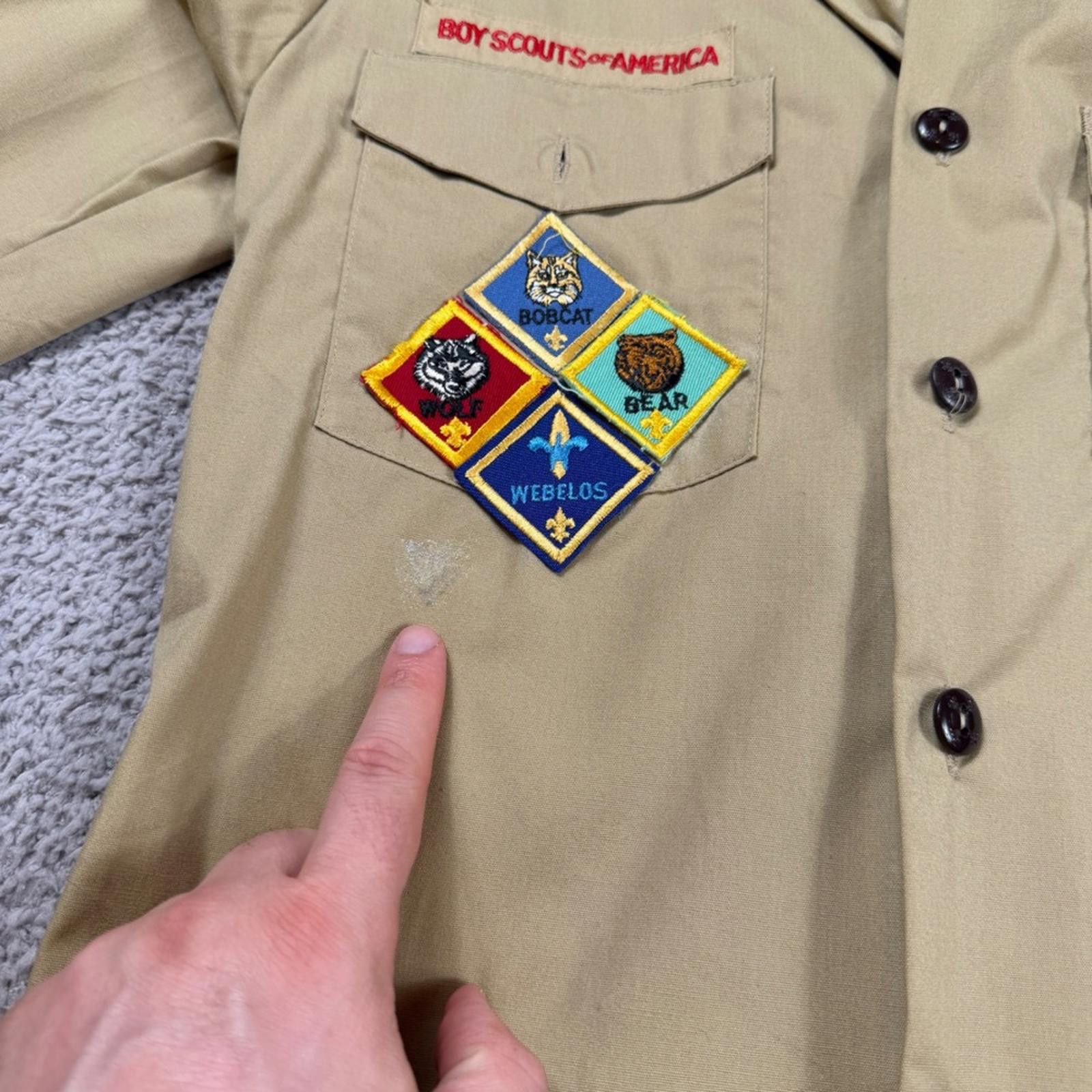 Other Vintage Boy Scouts of America Shirt Uniform Mens S Tan Size US S / EU 44-46 / 1 - 8 Thumbnail