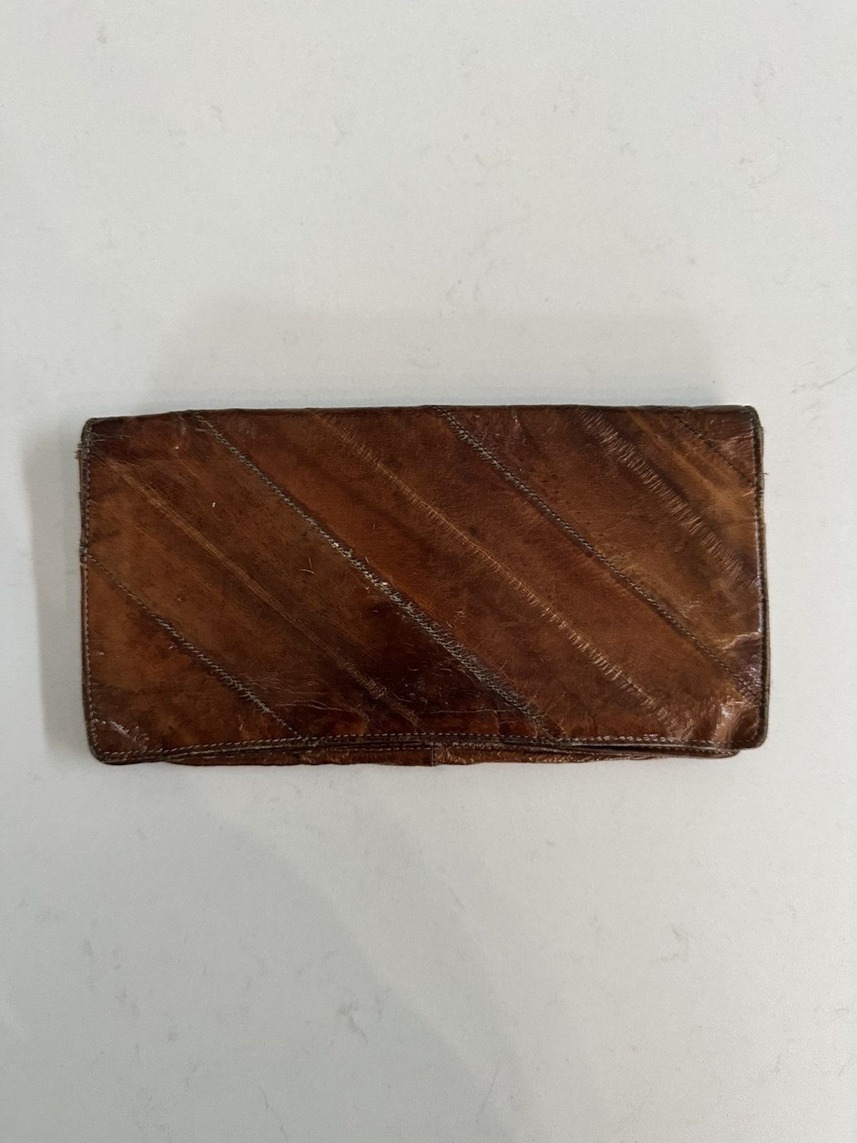 Other VINTAGE BROWN EEL SKIN LONG CHECKBOOK WALLET Size ONE SIZE - 1 Thumbnail