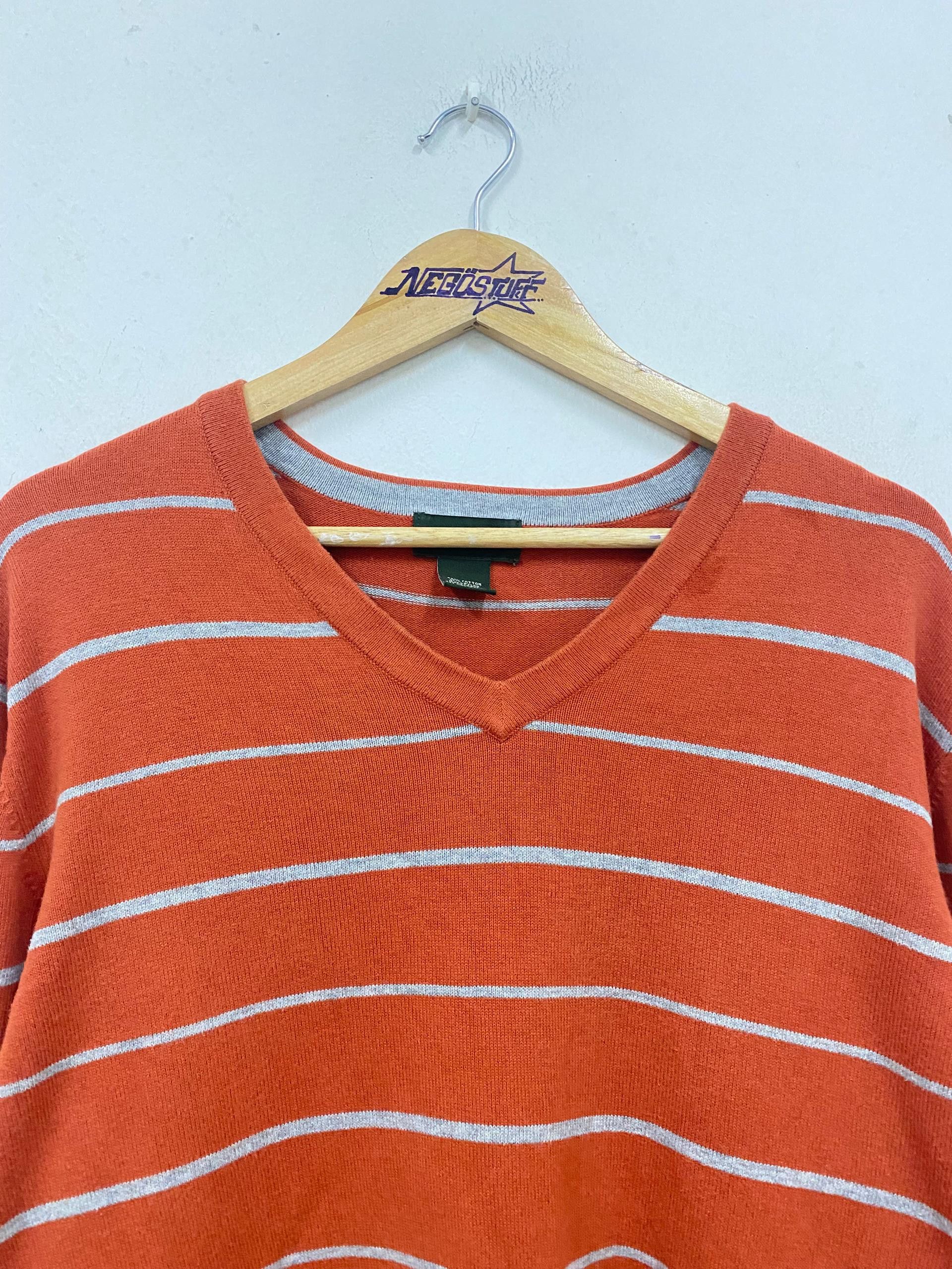 Eddie Bauer Vintage Eddie Bauer V neck stripe shirt longsleeve Size US L / EU 52-54 / 3 - 3 Thumbnail