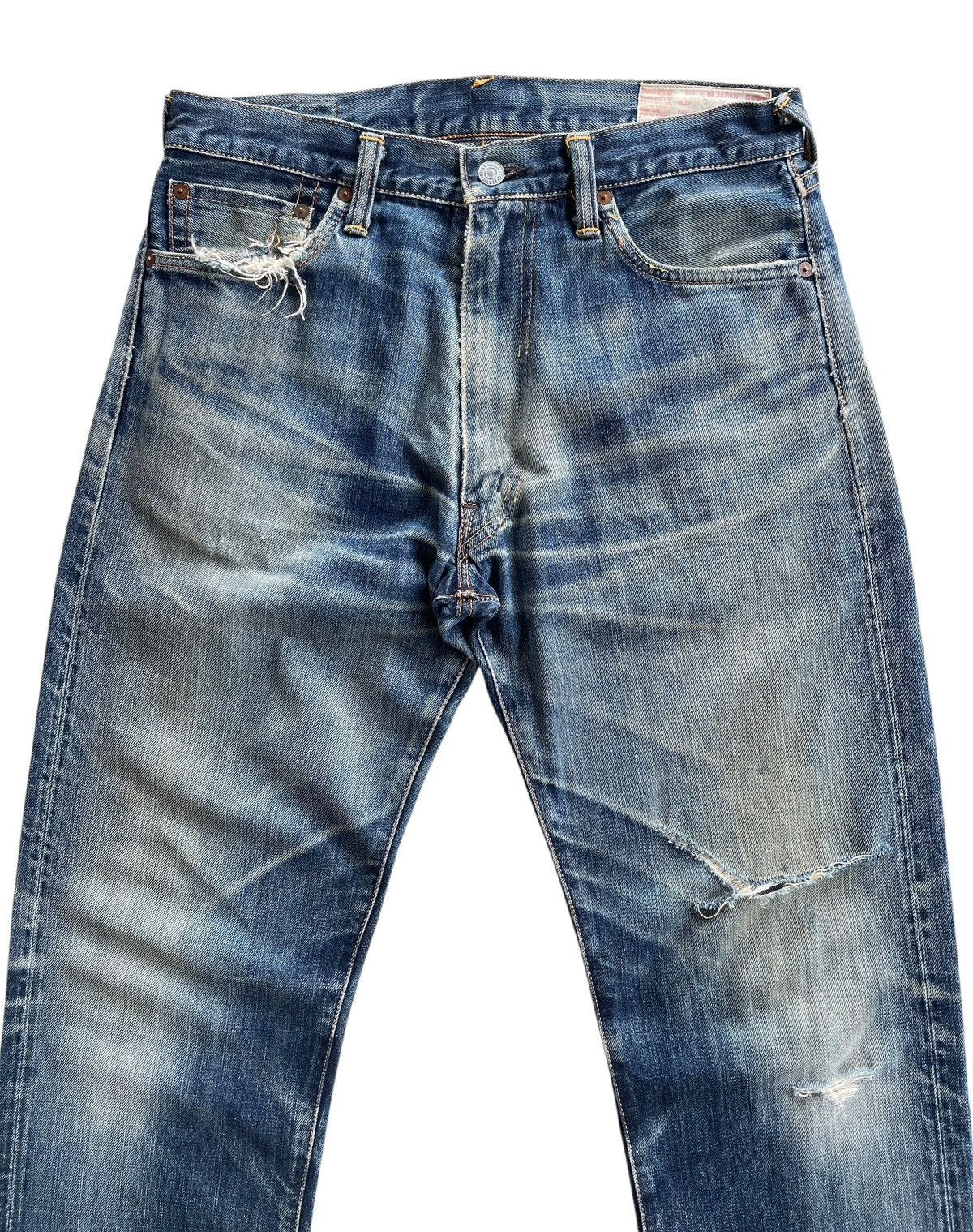 Evisu Vintage Evisu Daicock Distressed Selvedge Denim Size US 32 / EU 48 - 7 Thumbnail