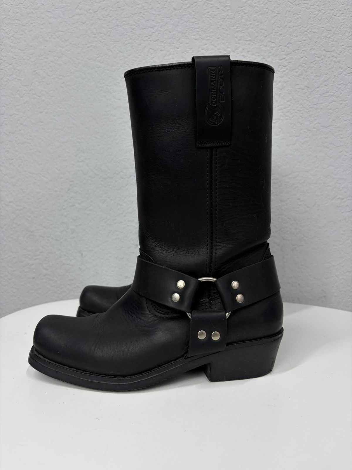 If Six Was Nine Vintage Italian AS 98 Rick Owens Style Leather Biker Boots Size US 7 / IT 37 - 7 Thumbnail