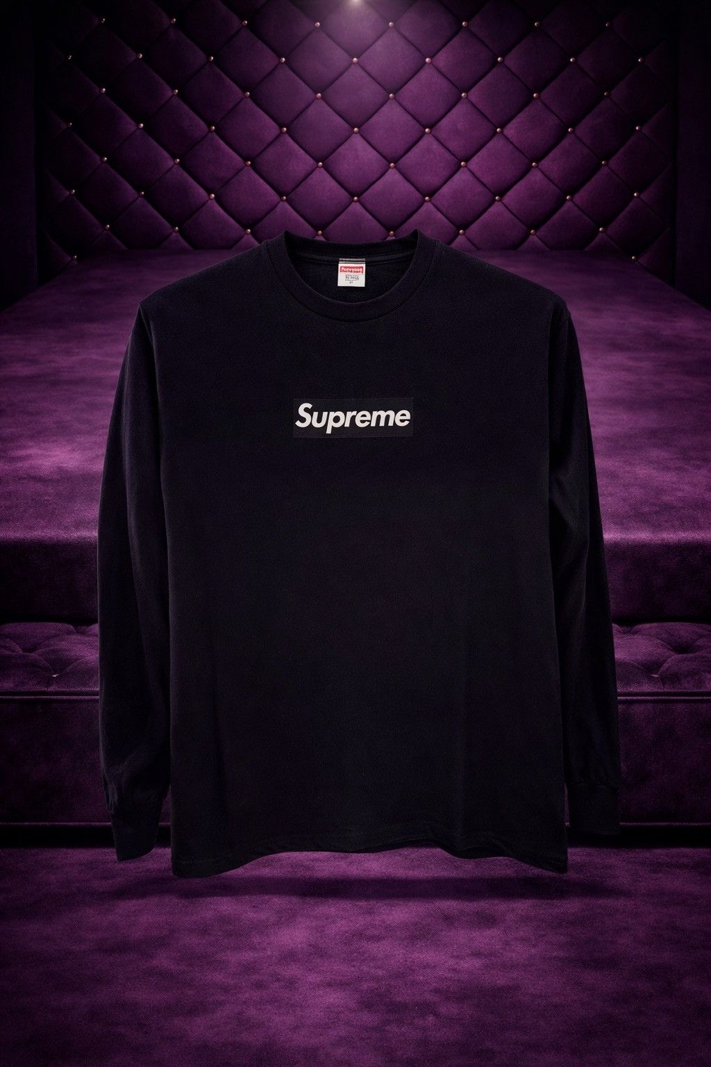 SUPREME BLACK BOX LOGO LONGSLEEVE TEE SHIRT