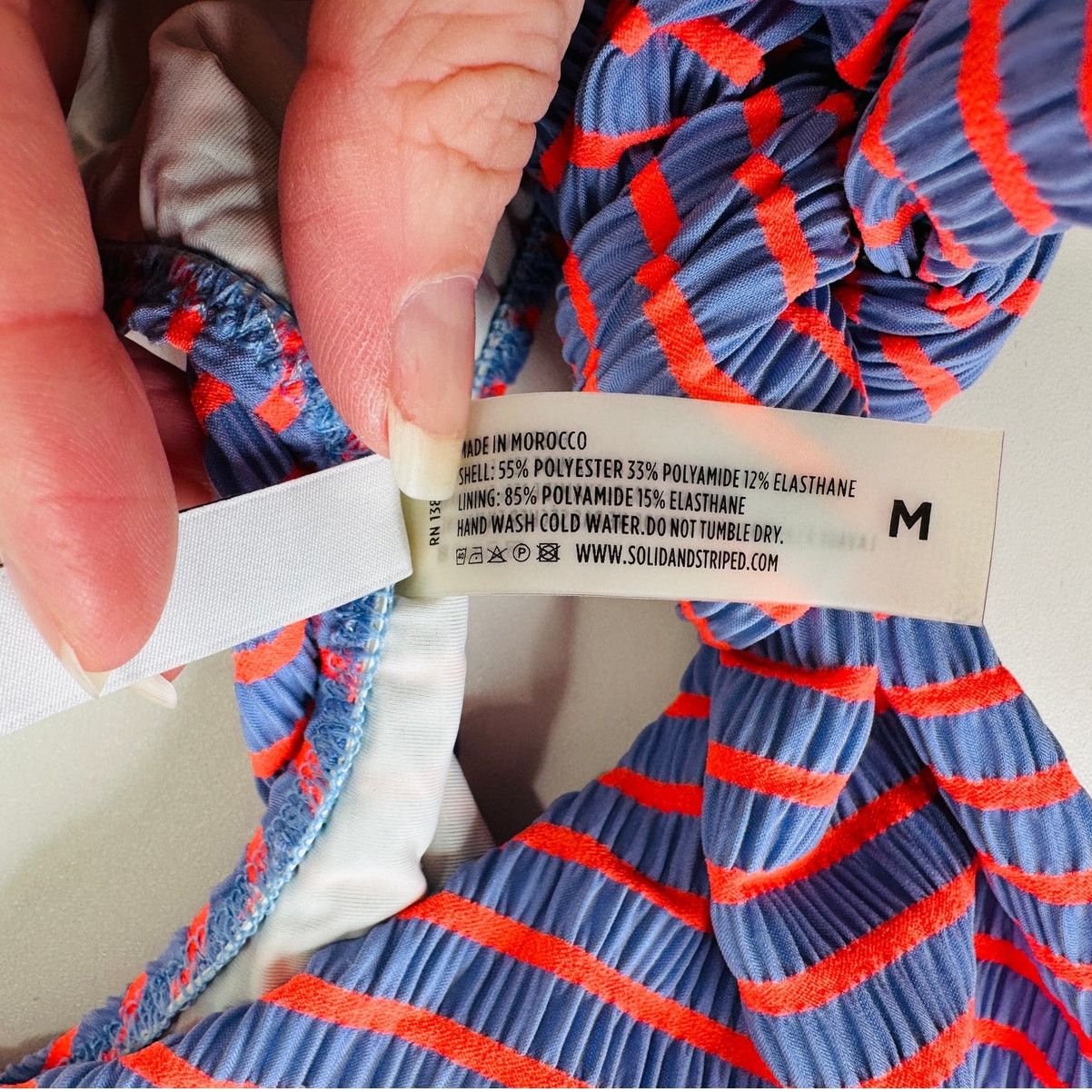 Solid & Striped Solid & Striped Lilac & Orange Striped Front Tie Bikini M Size M / US 6-8 / IT 42-44 - 10 Thumbnail