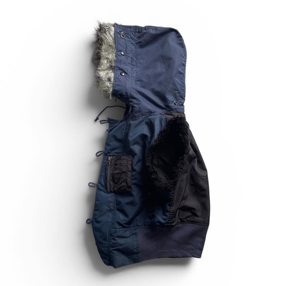 Japanese Brand 00’s MuChacha Japan N-2B Raccoon Fur Vest LGB Style Size US S / EU 44-46 / 1 - 4 Thumbnail