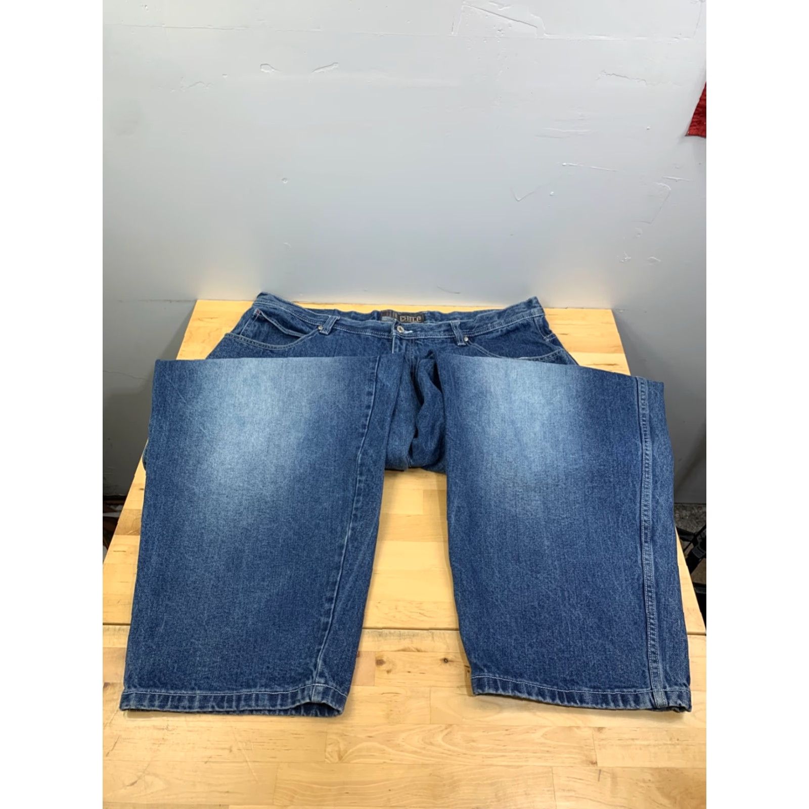 Denime VINTAGE Delf Denim Jeans Mens 44x34 Blue Baggy Skater Goth Y2K 11396 Size US 44 / EU 60 - 2 Thumbnail