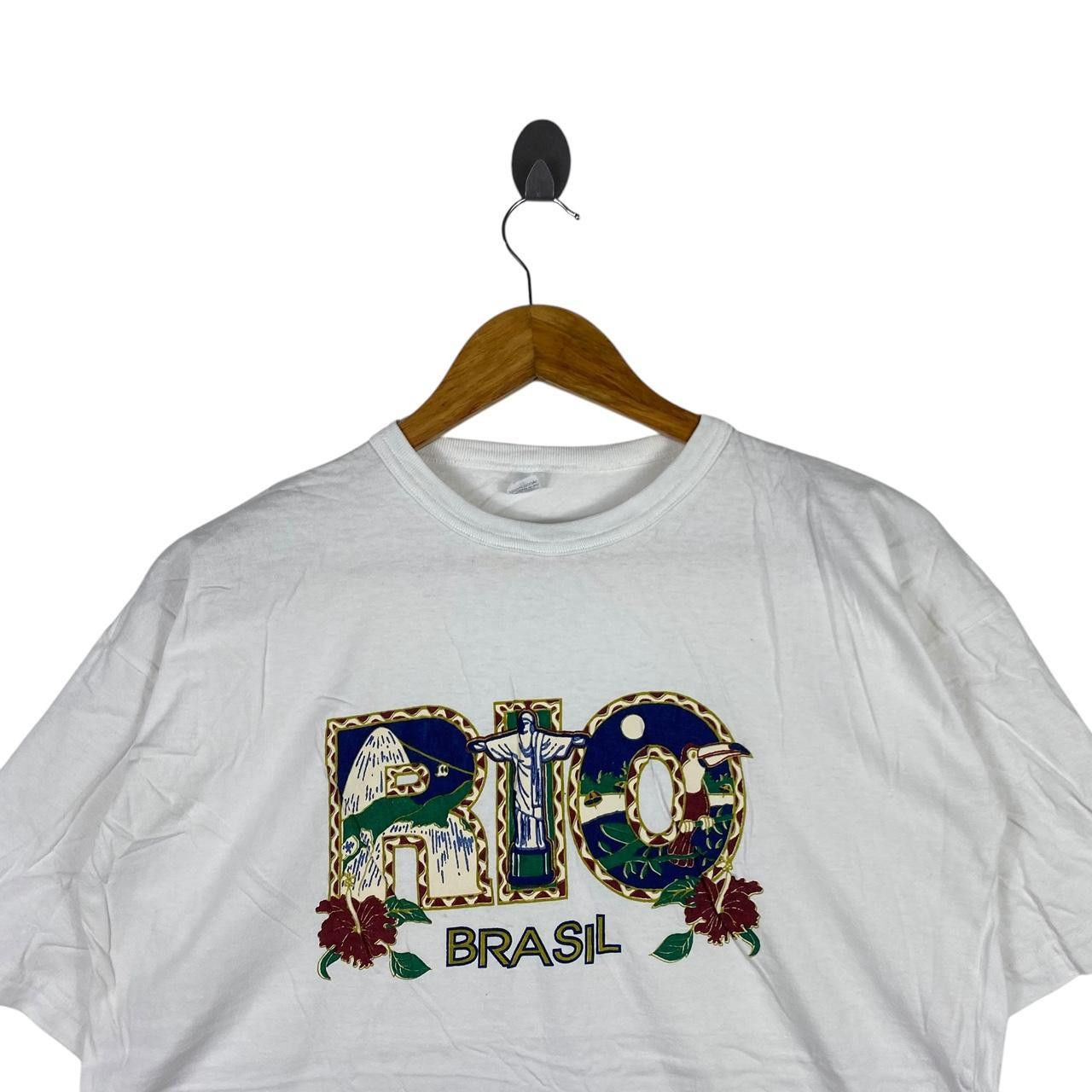 Vintage Vintage BRAZIL RIO ARTWORK Christ The Redeemer Tee Shirt Top Size M / US 6-8 / IT 42-44 - 2 Thumbnail