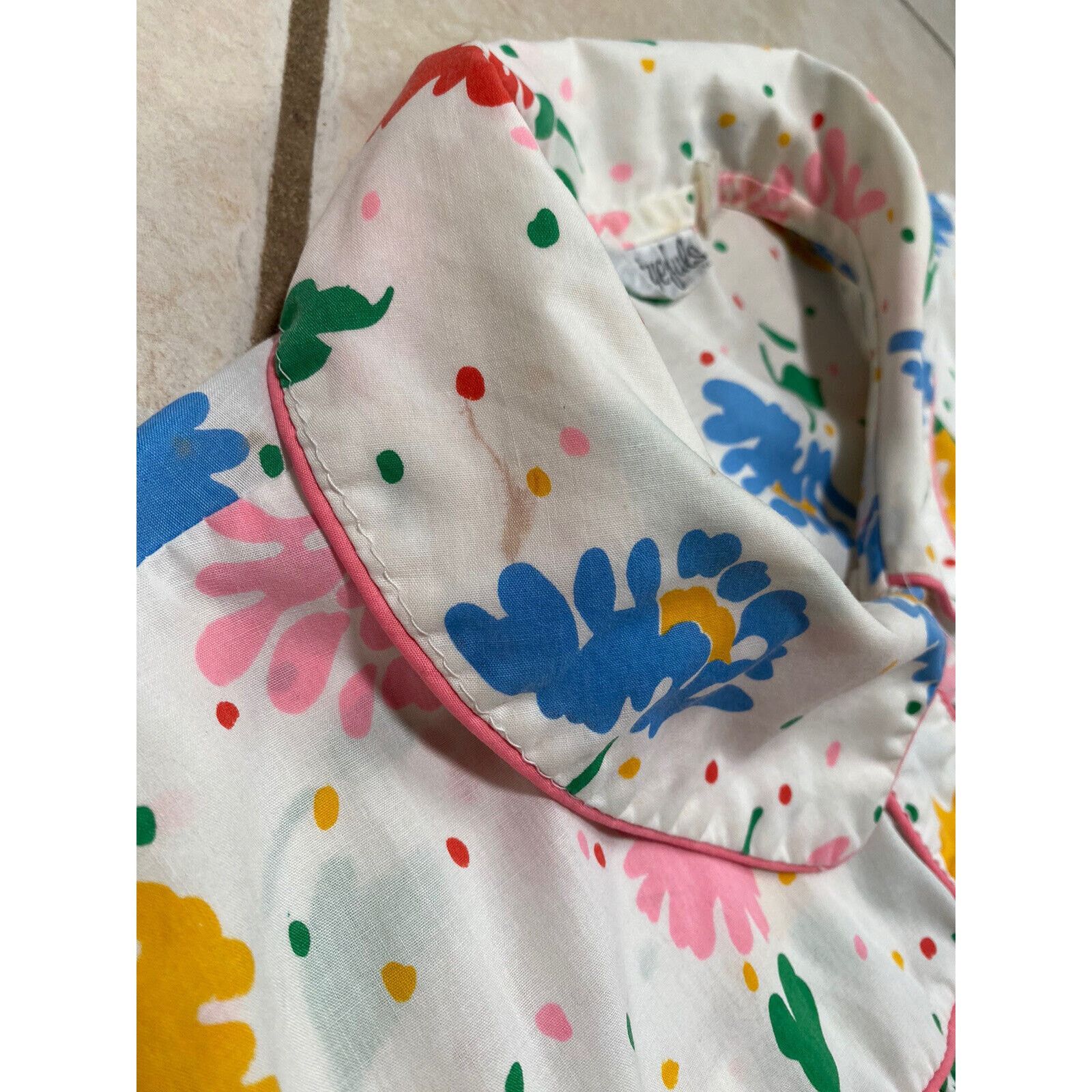 Other VTG Eyefuls Nightgown Mumu Multicolor Floral MOD Pearl Snap Size M / US 6-8 / IT 42-44 - 7 Thumbnail