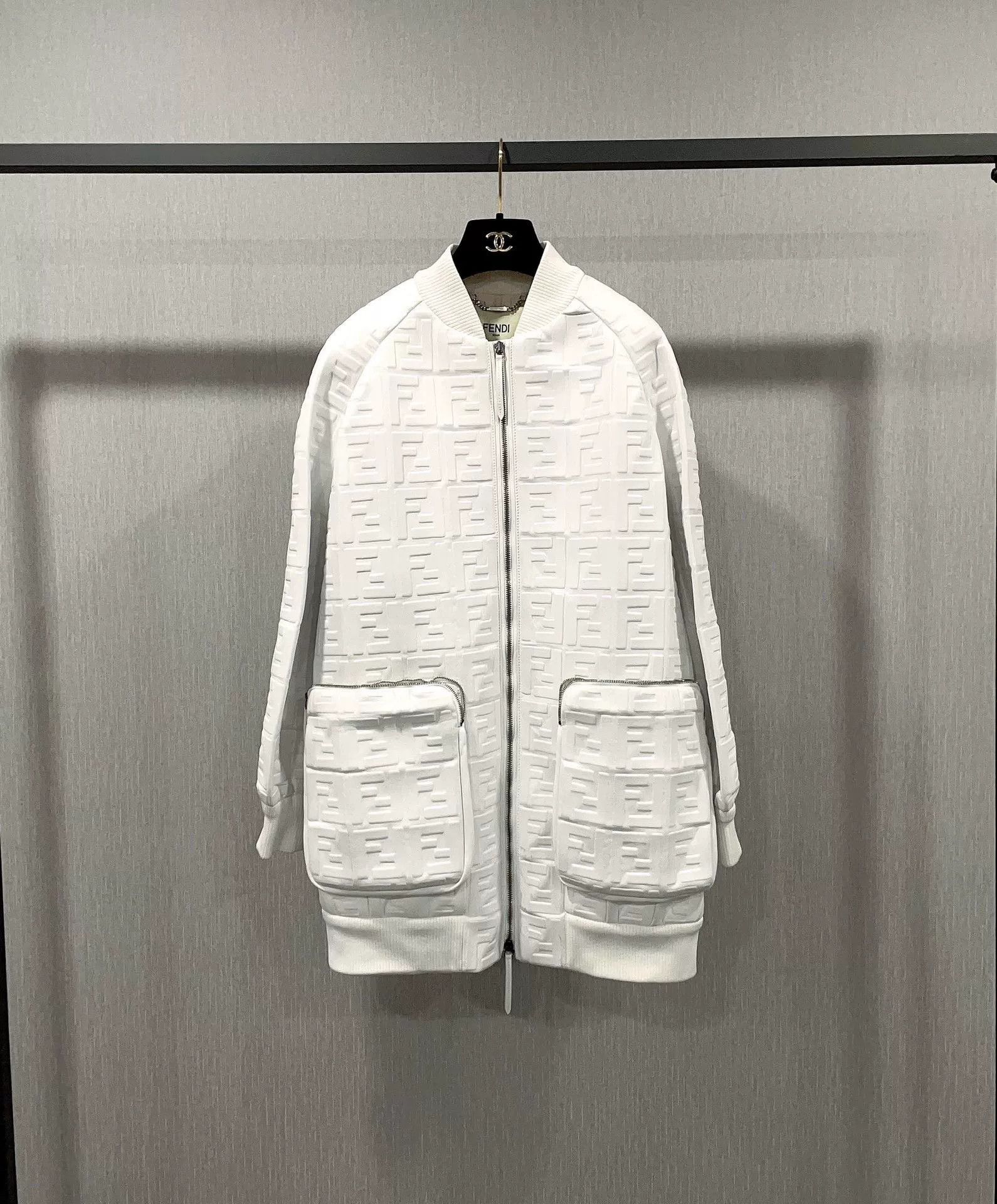 Fendi Fendi White Sheepskin Coat Size S / US 4 / IT 40 - 1 Thumbnail