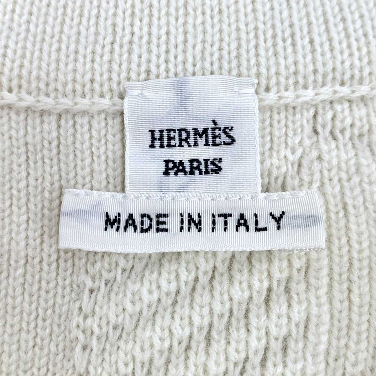 Hermes Hermes Beige Letter Embroidery Sleeveless Knit Dress K26WX Size S / US 4 / IT 40 - 4 Thumbnail