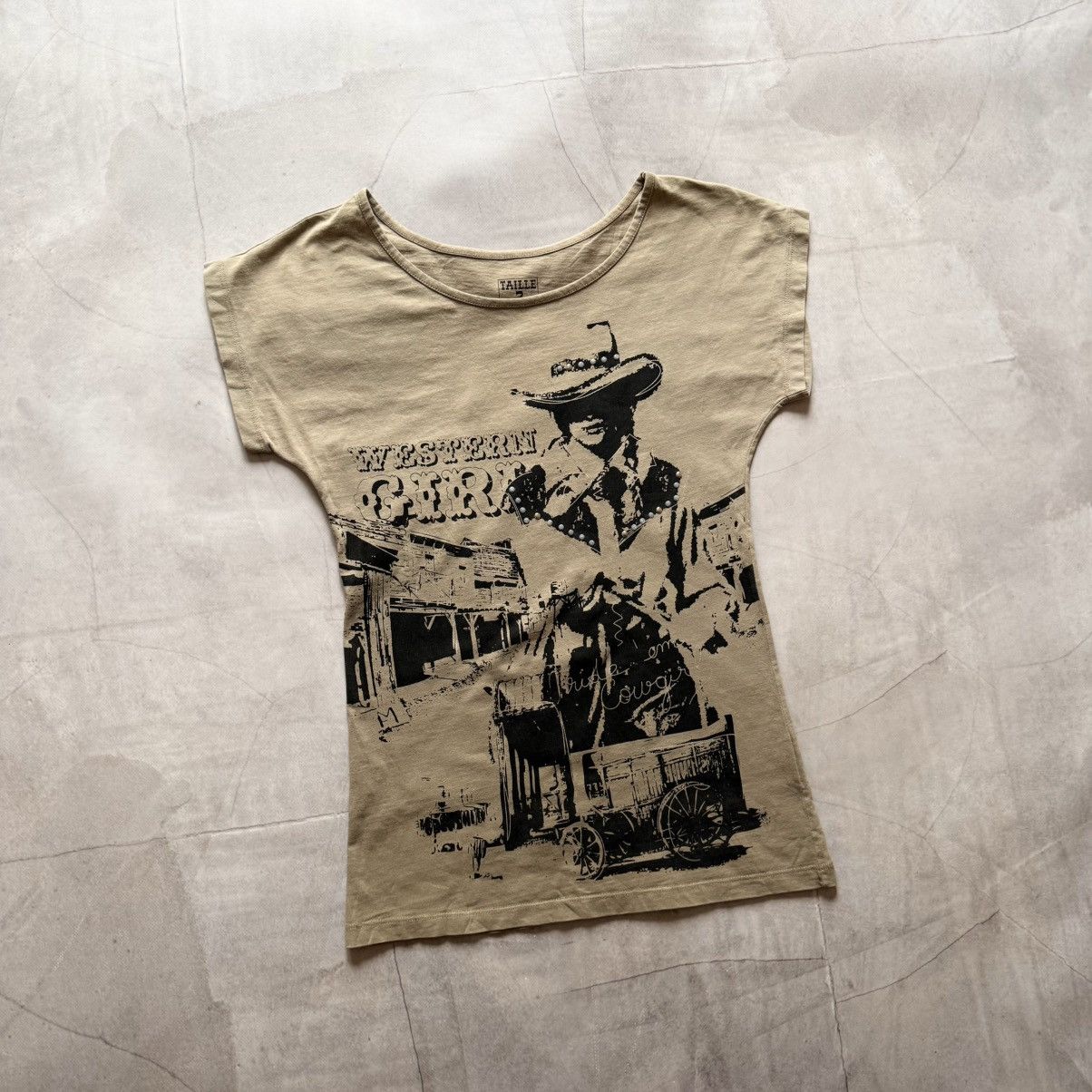 Western Girl Y2K Hysteric Glamour Style T Shirt Cop Vibe