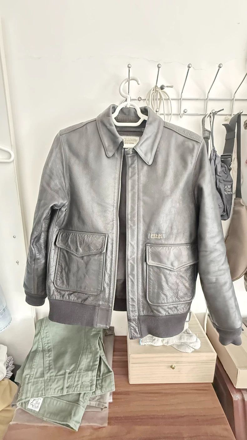 Neighborhood Lambskin Flight Leather Jacket