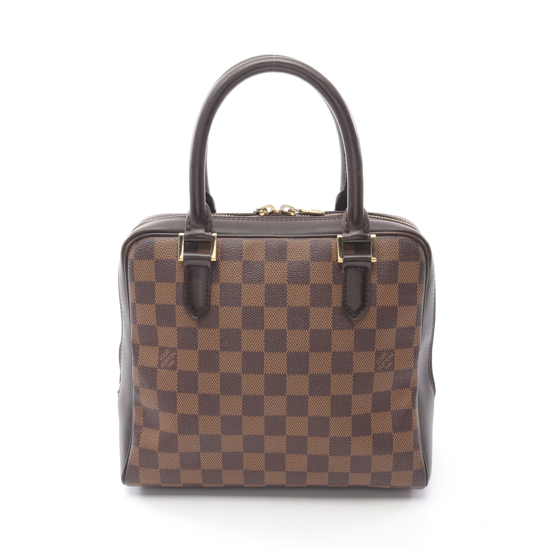 Louis Vuitton Louis Vuitton Brera Damier Ebene Handbag Leather Brown Size ONE SIZE - 1 Thumbnail