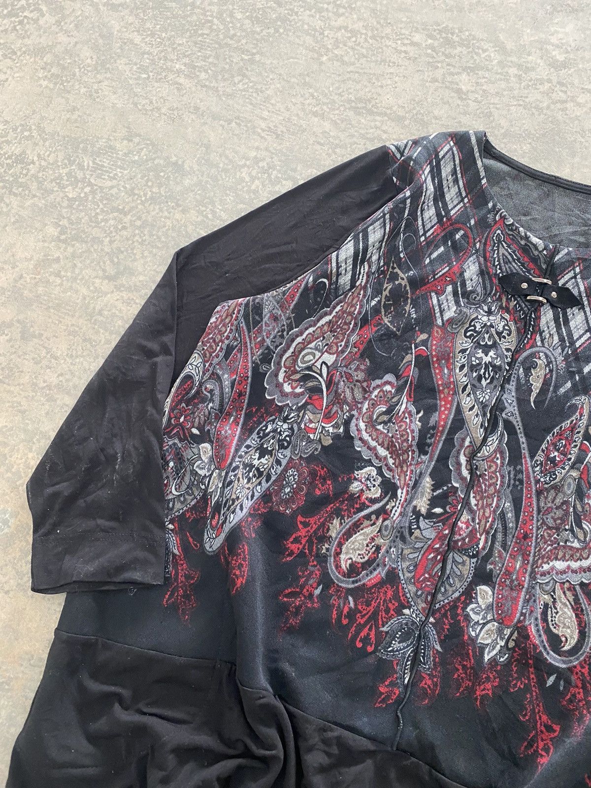 Hysteric Glamour × Japanese Brand × Le Grande Bleu (L.G.B.) PUNK STYLE PAISLEY KNIT SHIRT LS GRUNGE LGB 90s Size US M / EU 48-50 / 2 - 5 Thumbnail