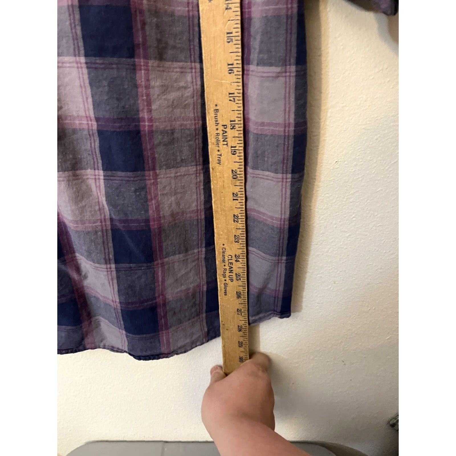 Dickies Dickies Men’s Short Sleeve Western Shirt Large Purple Plaid Button-Up Casual Cotton, Regular Fit, Pockets, Western Theme, Size L, Men Size US L / EU 52-54 / 3 - 4 Thumbnail