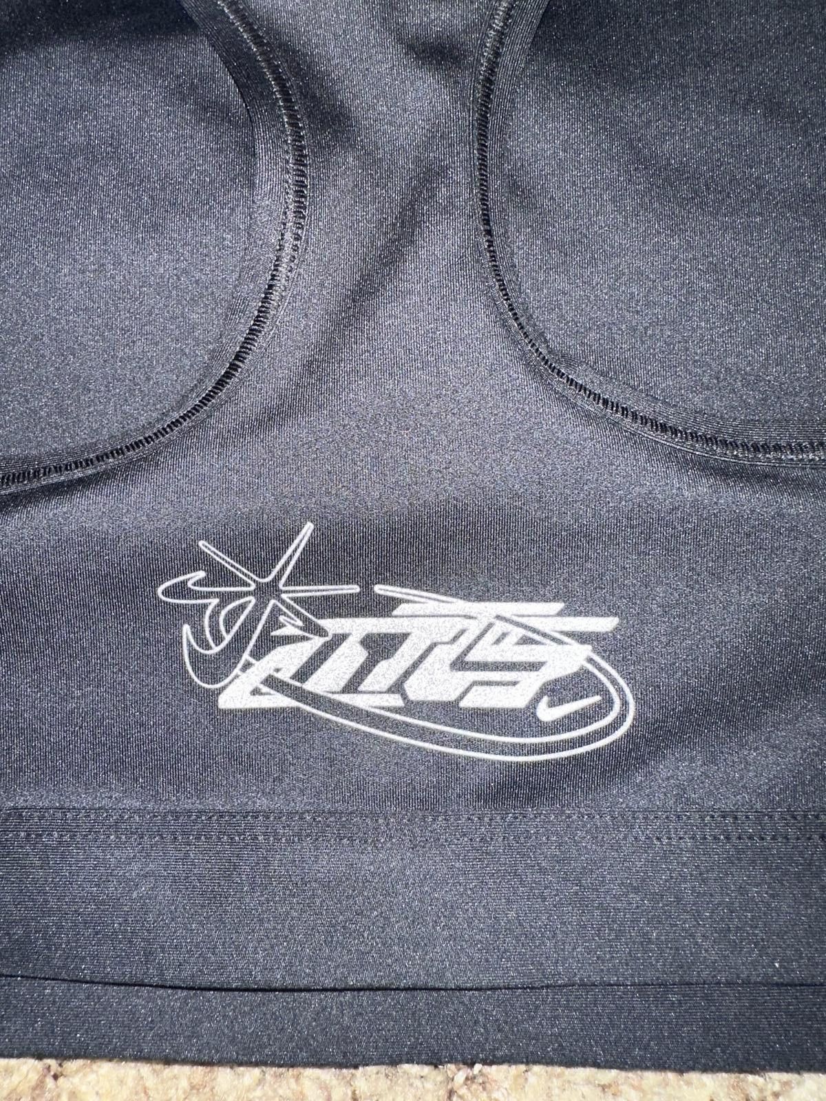 Nike Nike x Megan Thee Stallion Women's Medium-Support Non-Padded Sports Bra Black Size ONE SIZE - 4 Thumbnail