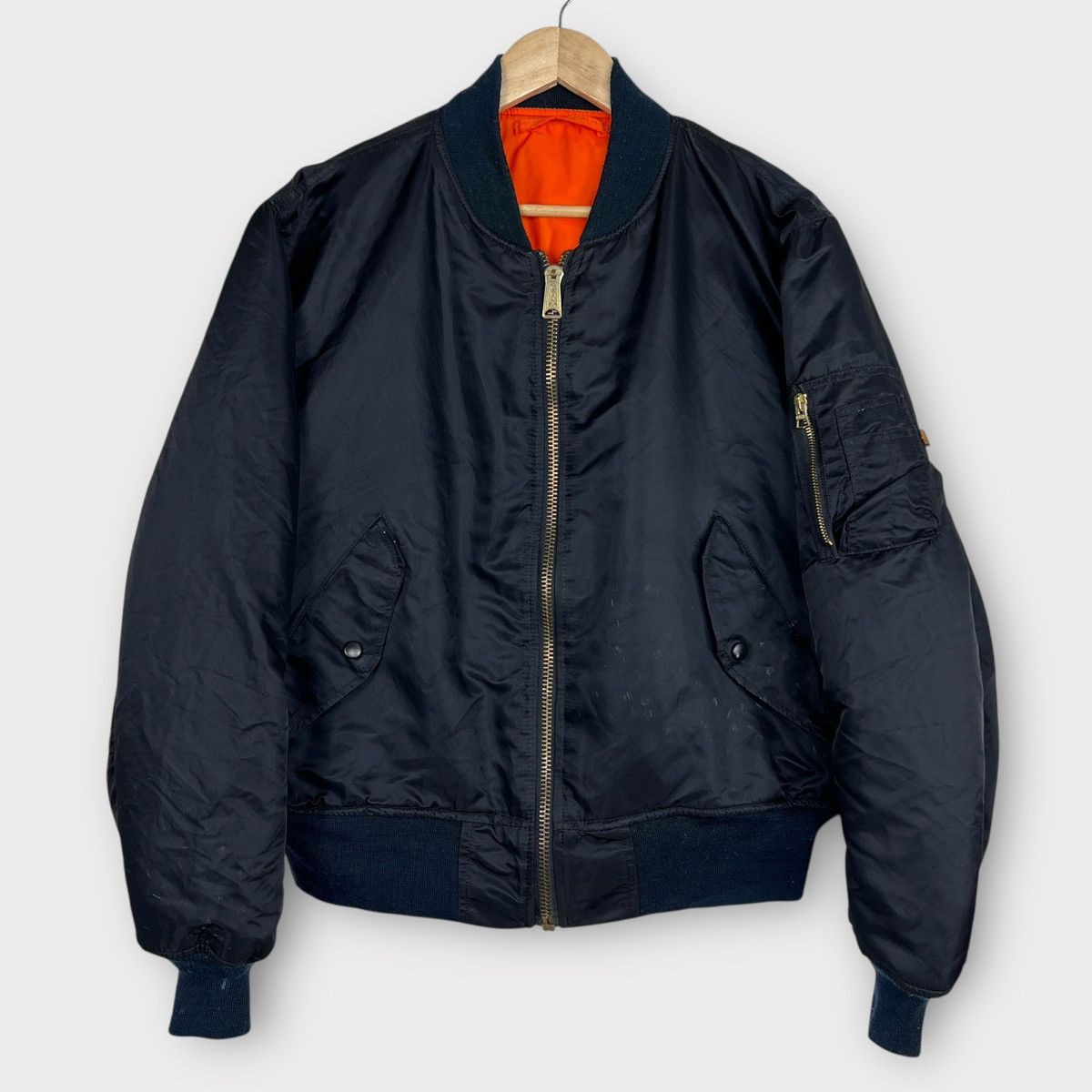 Alpha Industries Alpha Ma1 pain splash Reversible bomber Jacket Size US L / EU 52-54 / 3 - 4 Thumbnail