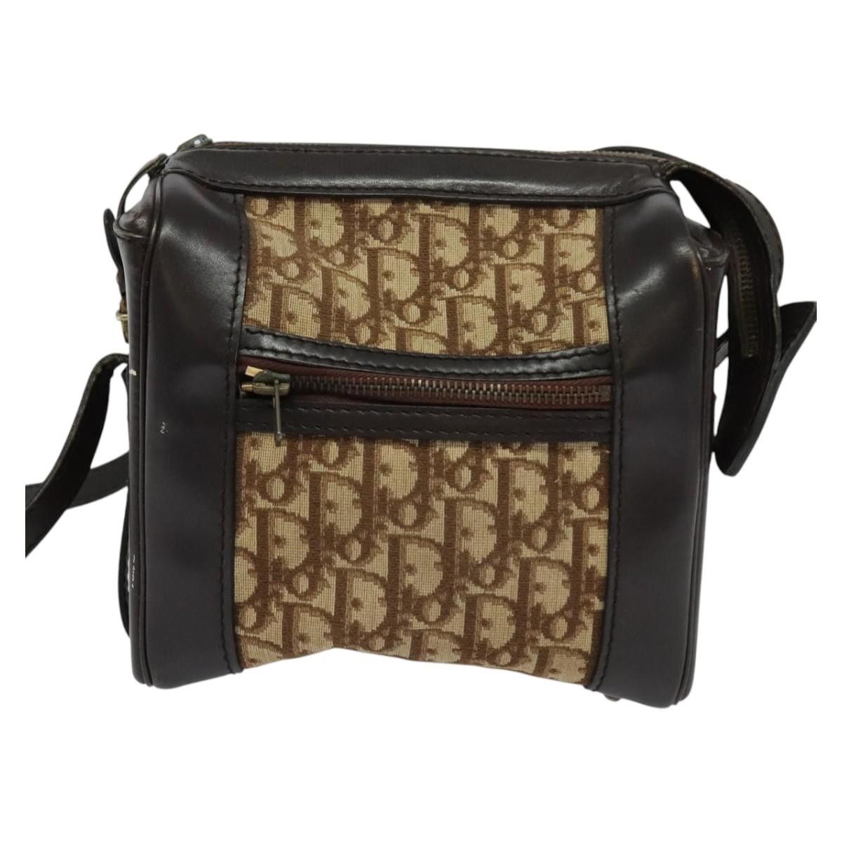 Dior DIOR Trotter Canvas Shoulder Bag Brown Gold Size ONE SIZE - 2 Thumbnail