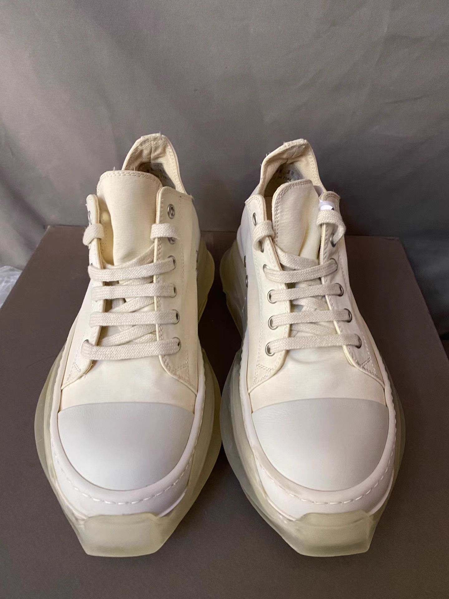 Rick Owens Rick Owens White Transparent Tank Sole Jumbo Lace Size US 8 / IT 38 - 2 Thumbnail