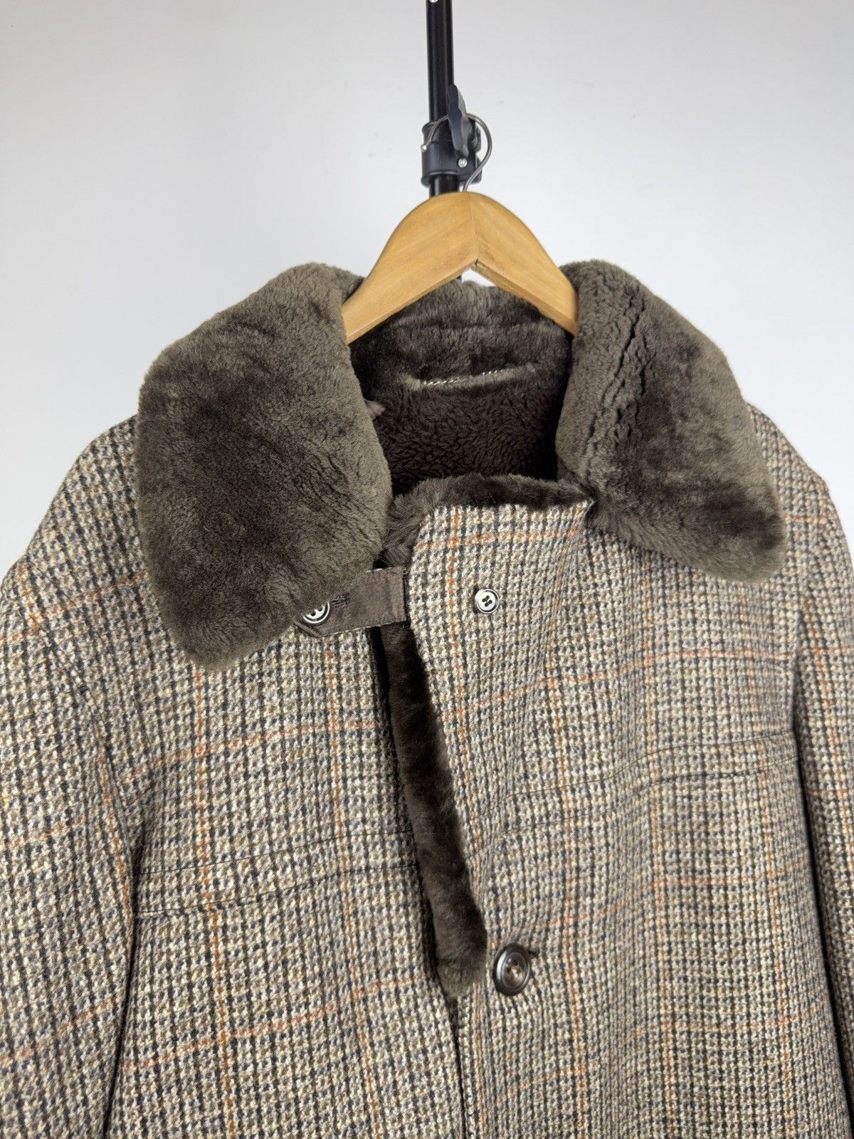 Vintage Vintage Shearling Wool Coat Borg Lined Heavy Winter Size US L / EU 52-54 / 3 - 14 Thumbnail