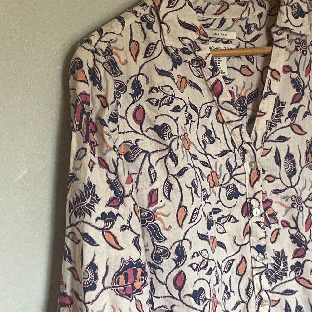 Rachel Zoe Rachel Zoe Linen The Punisher Button Down Shirt Medium Size M / US 6-8 / IT 42-44 - 2 Thumbnail