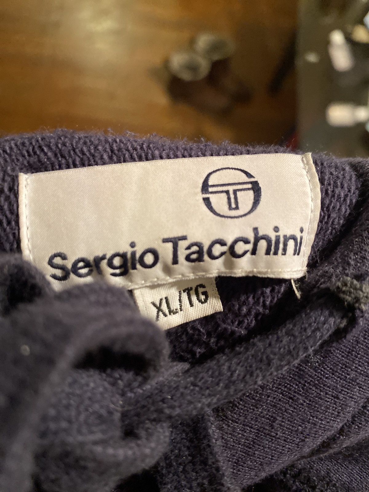 Sergio Tacchini Sergio Tacchini Navy Hoodie Size US XL / EU 56 / 4 - 2 Thumbnail