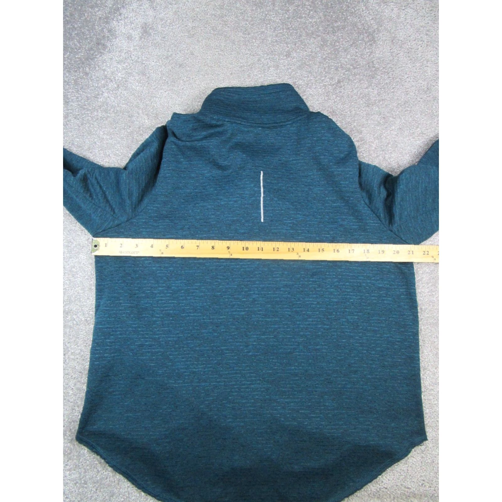 Nike Nike Dri-FIT Running Sweater Womens Large Blue Zip Mock Neck Pullover Activewear Nike Dri-FIT Womens Large Blue Running & Jogging 90s? Size L / US 10 / IT 46 - 6 Thumbnail