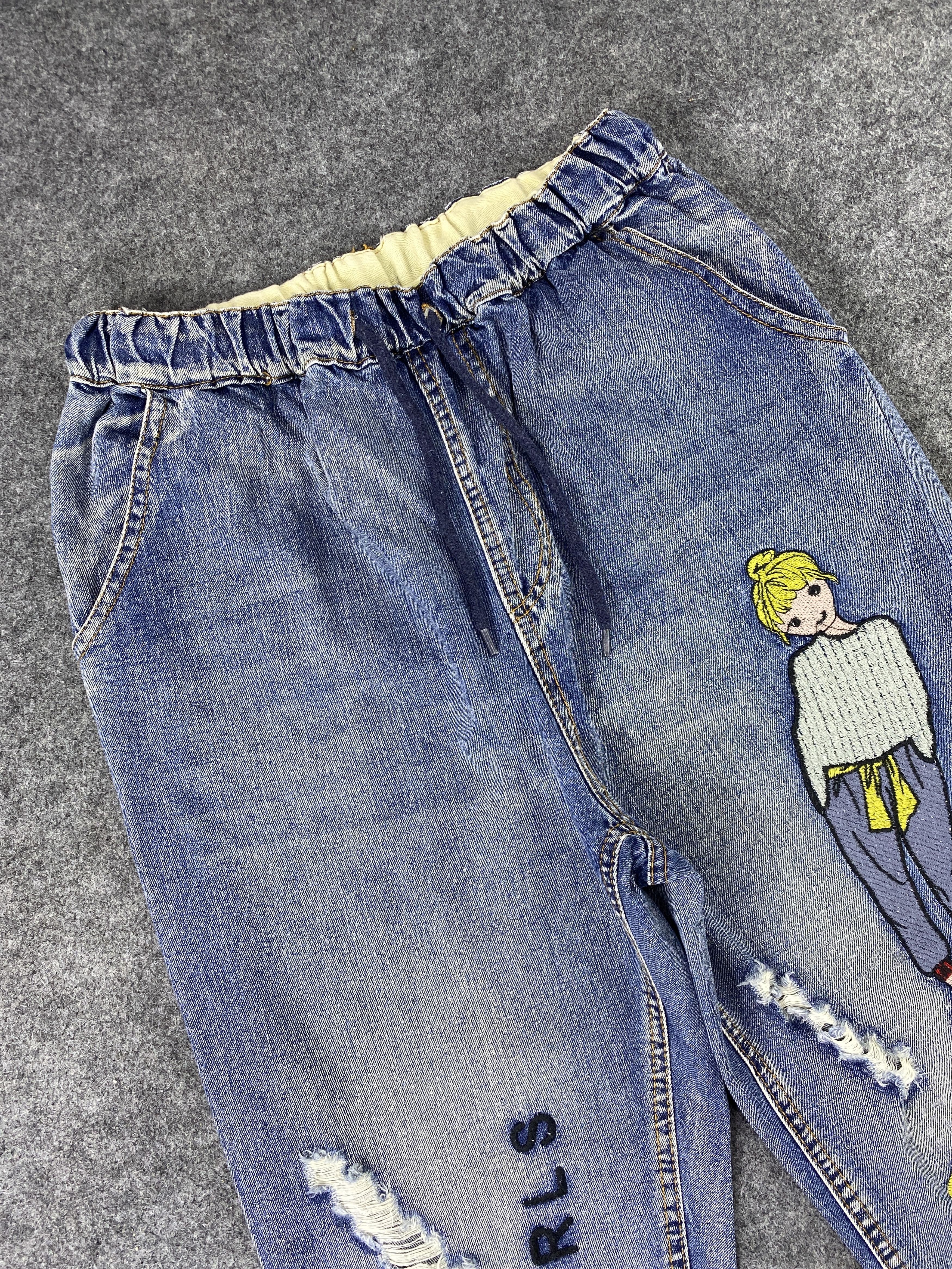 Japanese Brand Japanese Brand Distressed Joggers Denim - J1050 Size 24" / US 00 / IT 34 - 5 Thumbnail