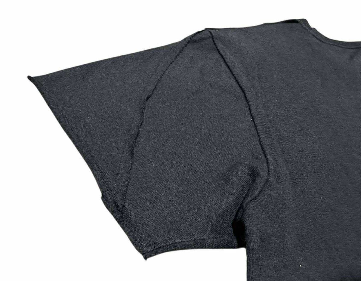 If Six Was Nine 🔥Y2K Black Asymmetric Stitch Raw Edge Shirt Rick Owens Style Size US S / EU 44-46 / 1 - 11 Thumbnail