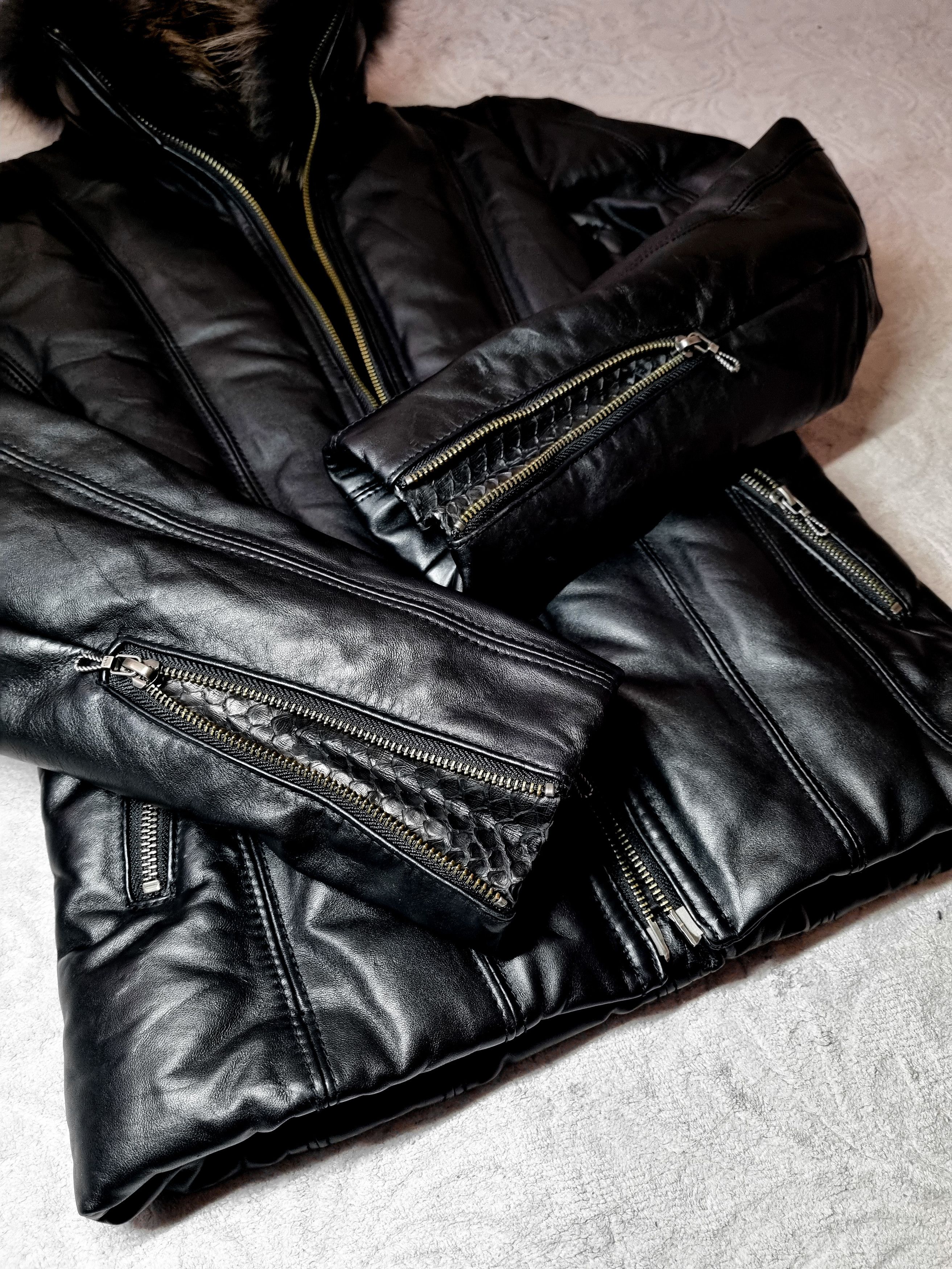 If Six Was Nine Fuga Horsehide Down Jacket with Raccoon Fur Size US S / EU 44-46 / 1 - 2 Thumbnail