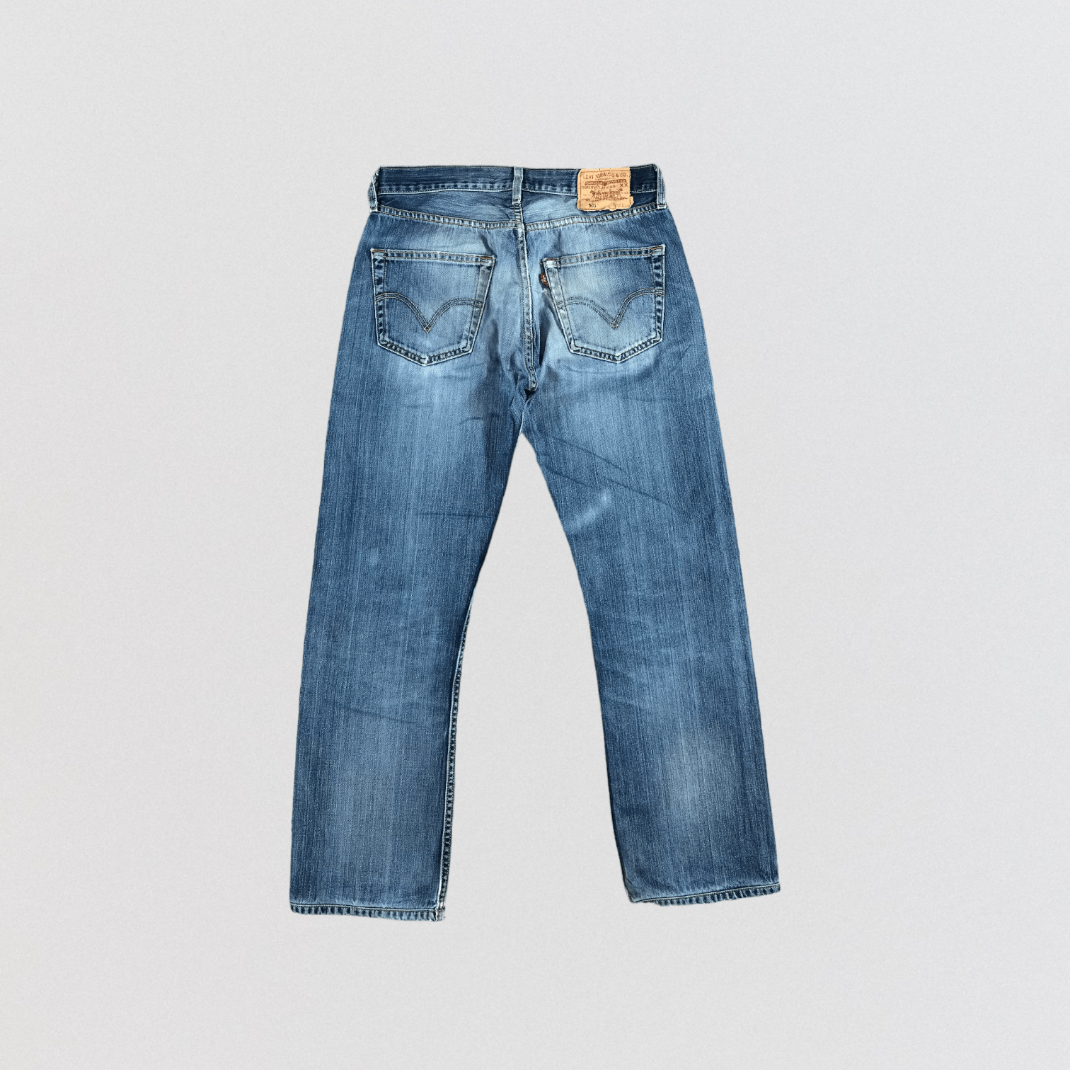 Levi's Vintage Blue Wash Levis 501 Jeans-JM2657 Size US 32 / EU 48 - 2 Thumbnail